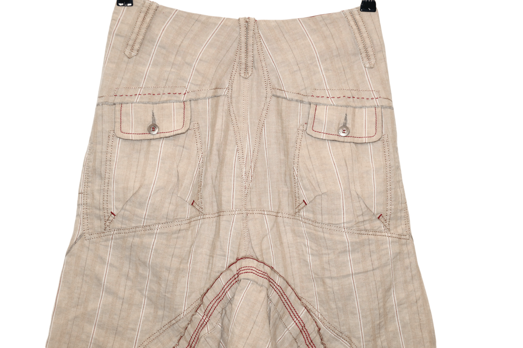 Marithe + Francois Girbaud 🔥Iconoclast Cotton Linen Asymmetrical transformation skirt Size 30" / US 8 / IT 44 - 3 Thumbnail