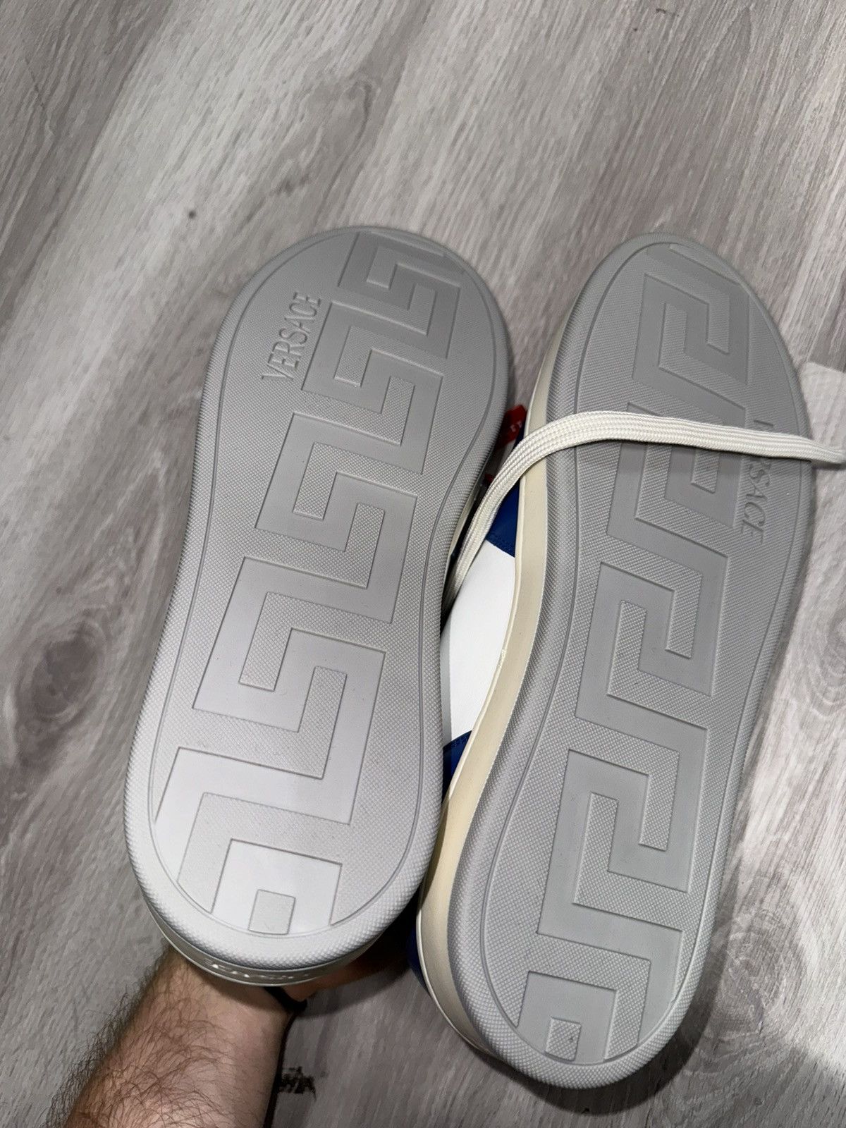 Versace Versace Blue/White Sneakers Size US 8 / EU 41 - 5 Thumbnail