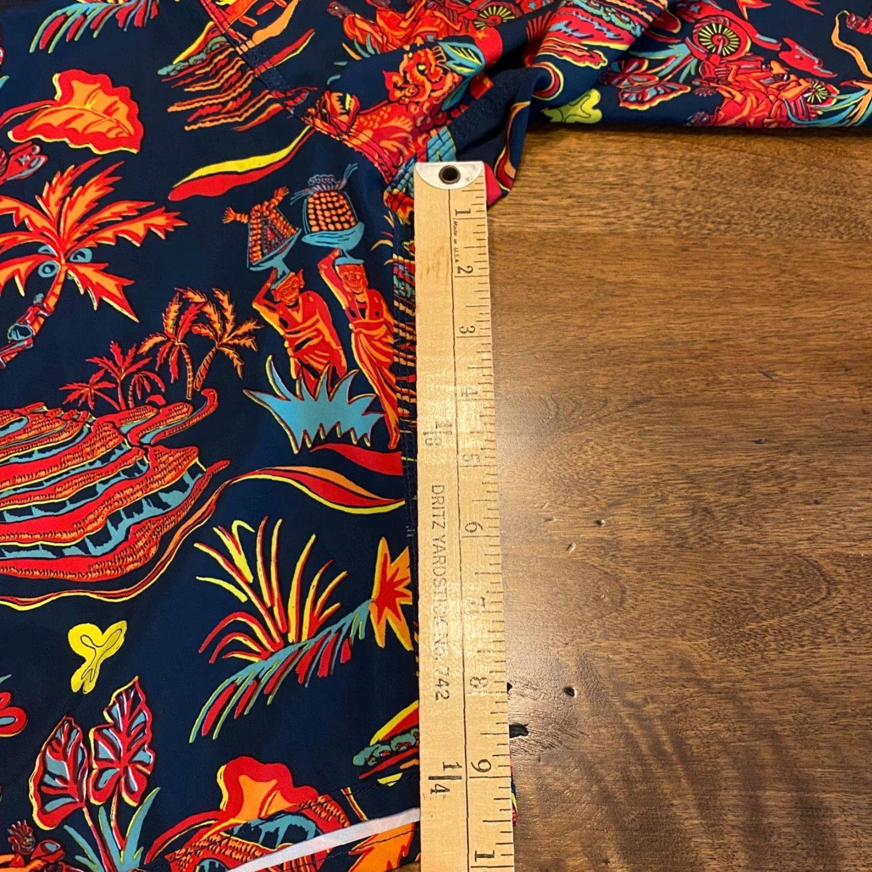 Vissla Vissla Board Shorts Mens 29 Red Hawaiian Drawstring 9" Inseam Swim Trunks Size US 29 - 7 Thumbnail
