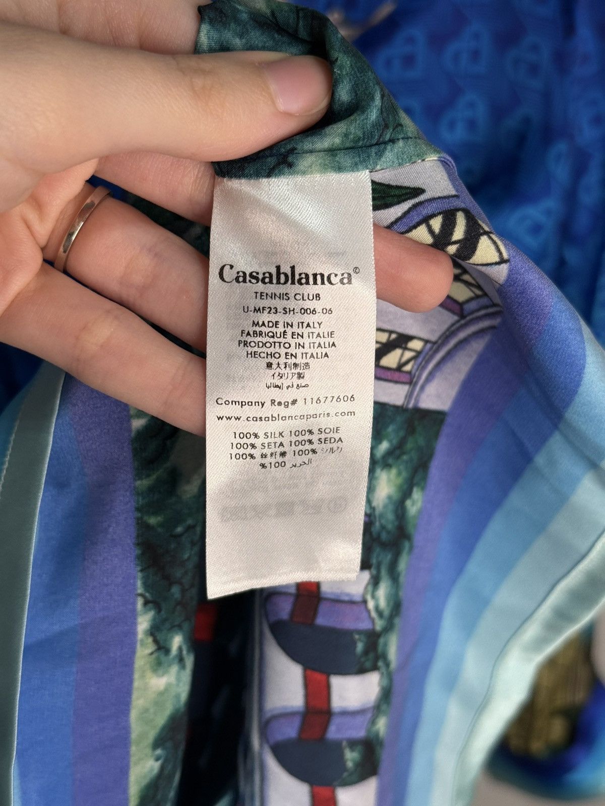 Casablanca Casablanca The Night View Silk Shirt Size US S / EU 44-46 / 1 - 3 Thumbnail