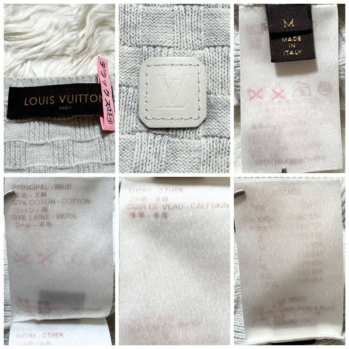 Louis Vuitton Authentic Louis Vuitton Damier Knit Sweater Size US M / EU 48-50 / 2 - 2 Thumbnail