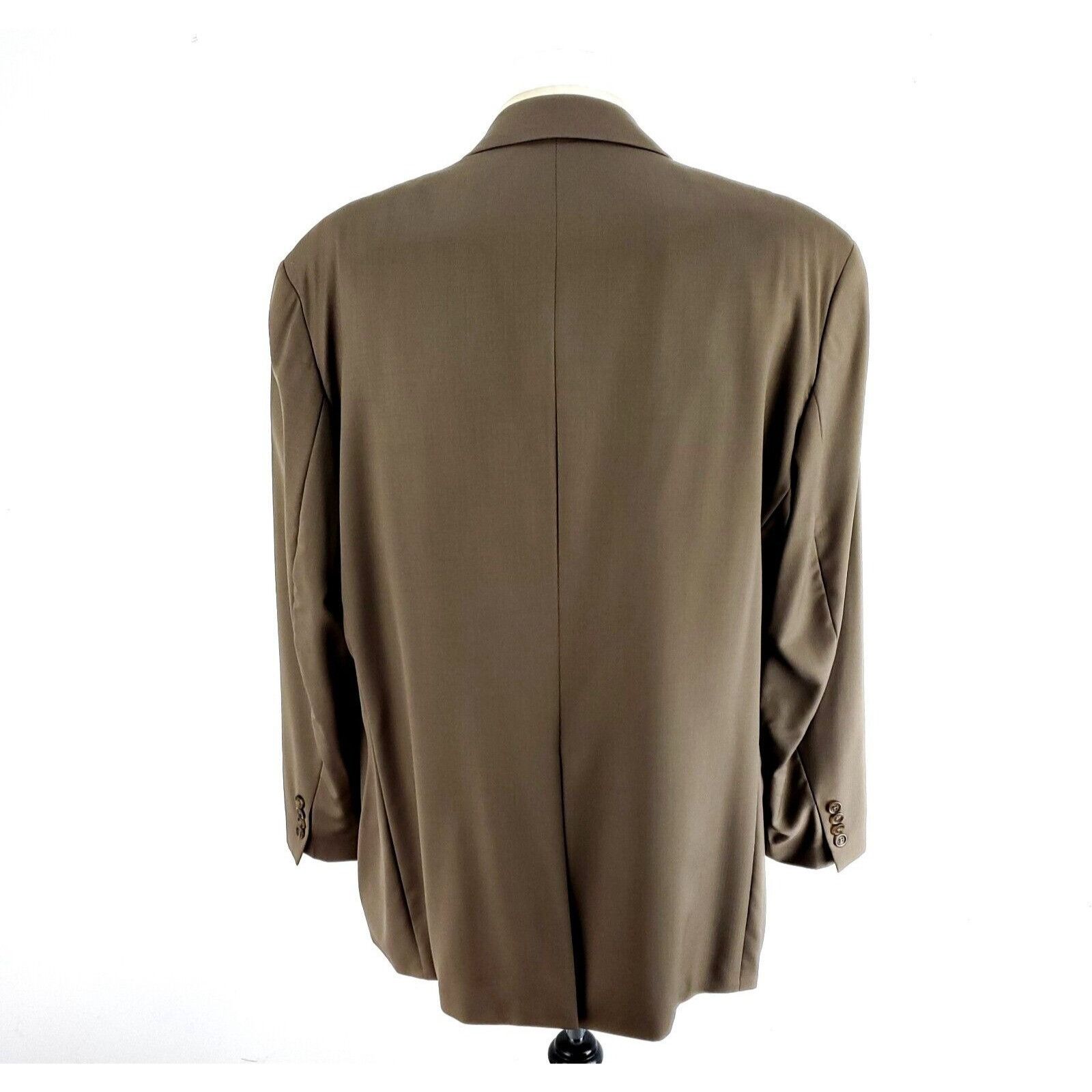 Chaps Ralph Lauren Chaps Ralph Lauren Wool Cashmere 3 Button Blazer 46L Brown H Size 46L - 5 Thumbnail