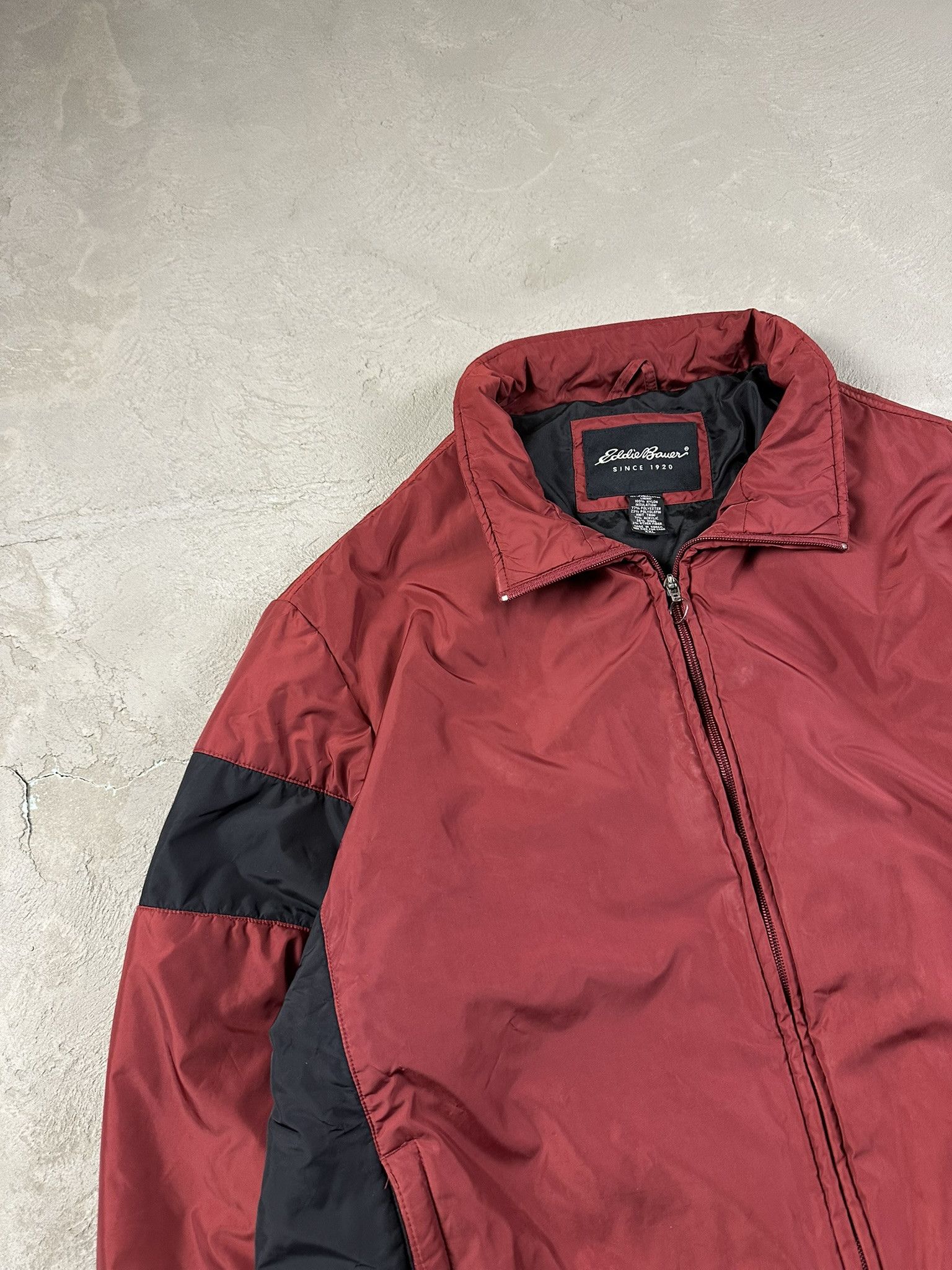 Eddie Bauer Vintage Y2k Eddie Bauer Nylon Boxy Bomber Zip Jacket Size US XXL / EU 58 / 5 - 6 Thumbnail