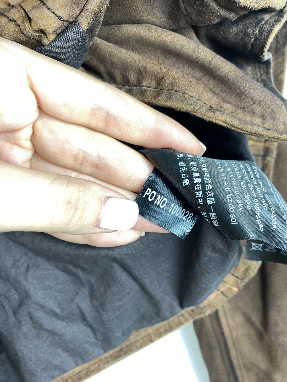 Designer × Muubaa Muubaa ladies goat suede avant-garde biker jacket Size M / US 6-8 / IT 42-44 - 14 Thumbnail