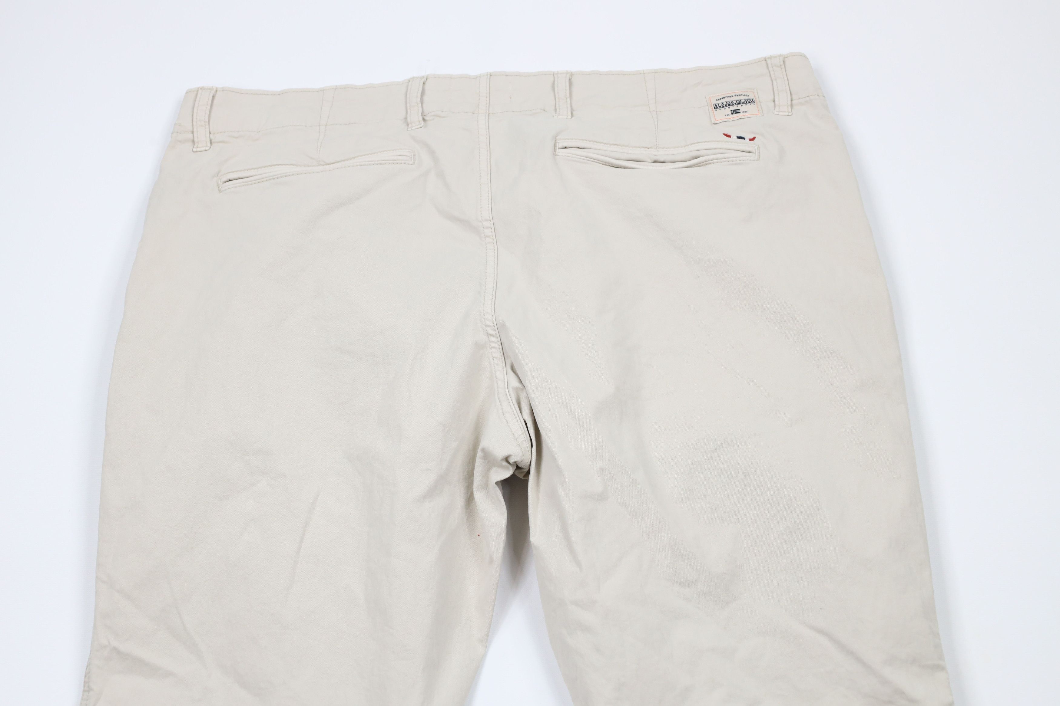 Napapijri × Vintage Napapijri Geographic Outdoor Hiking Trail Chino Pants Beige Size US 40 / EU 56 - 9 Thumbnail