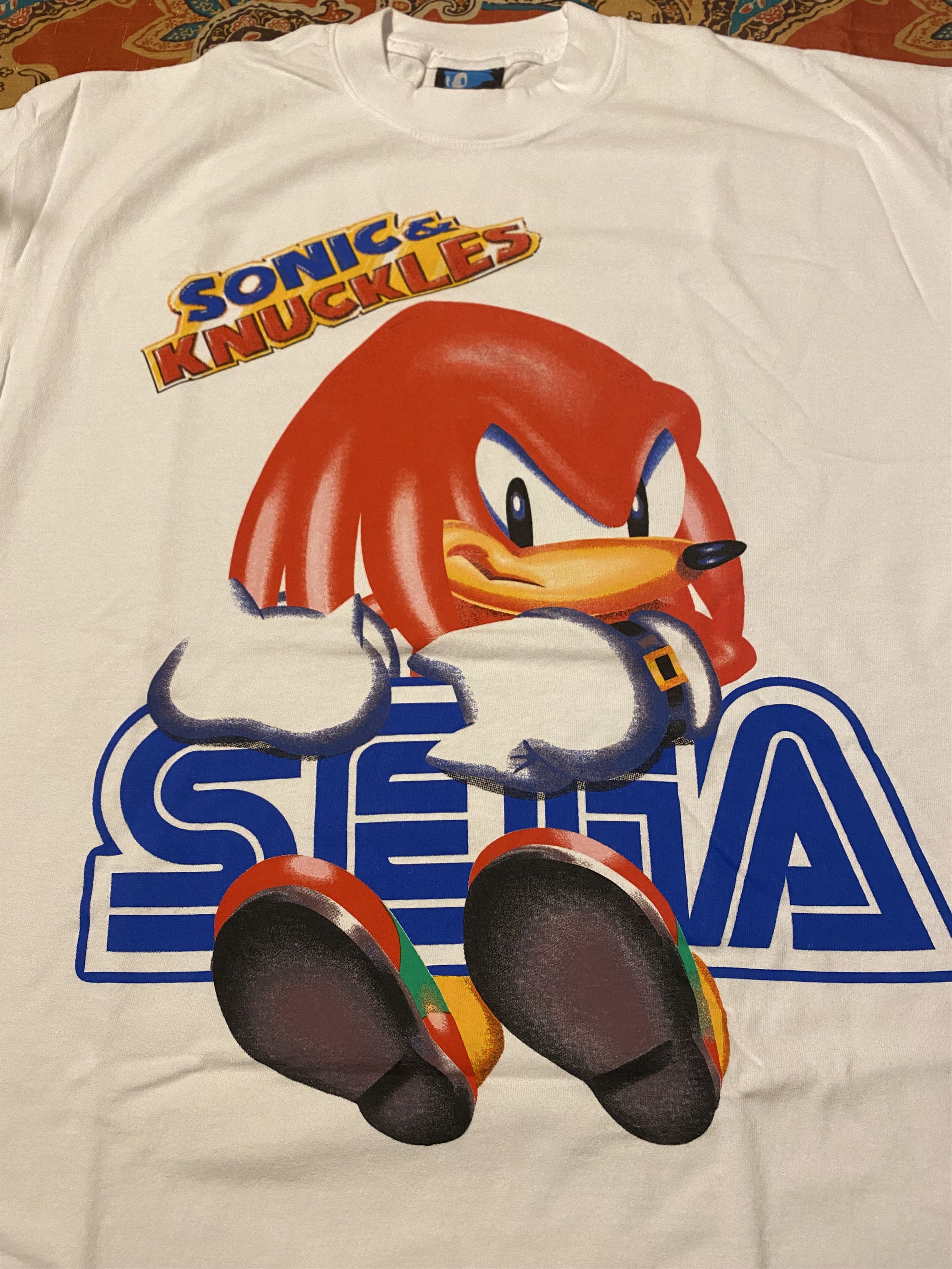 Streetwear New Sonic & Knuckles Jumbo Print Sega Mascot Bootleg | Grailed