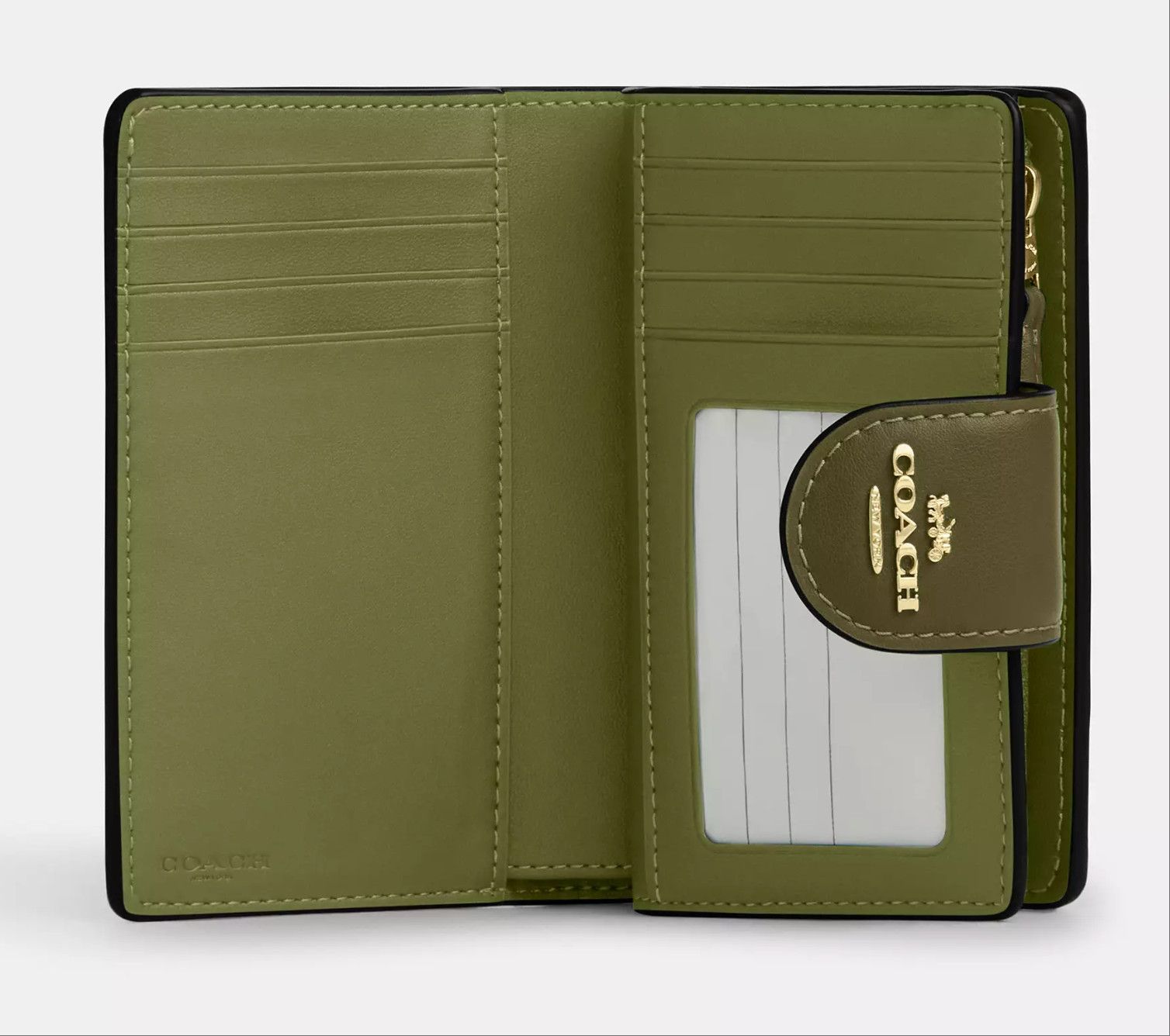 Coach Medium Corner Zip Wallet In Signature Canvas CW786 Size ONE SIZE - 9 Thumbnail
