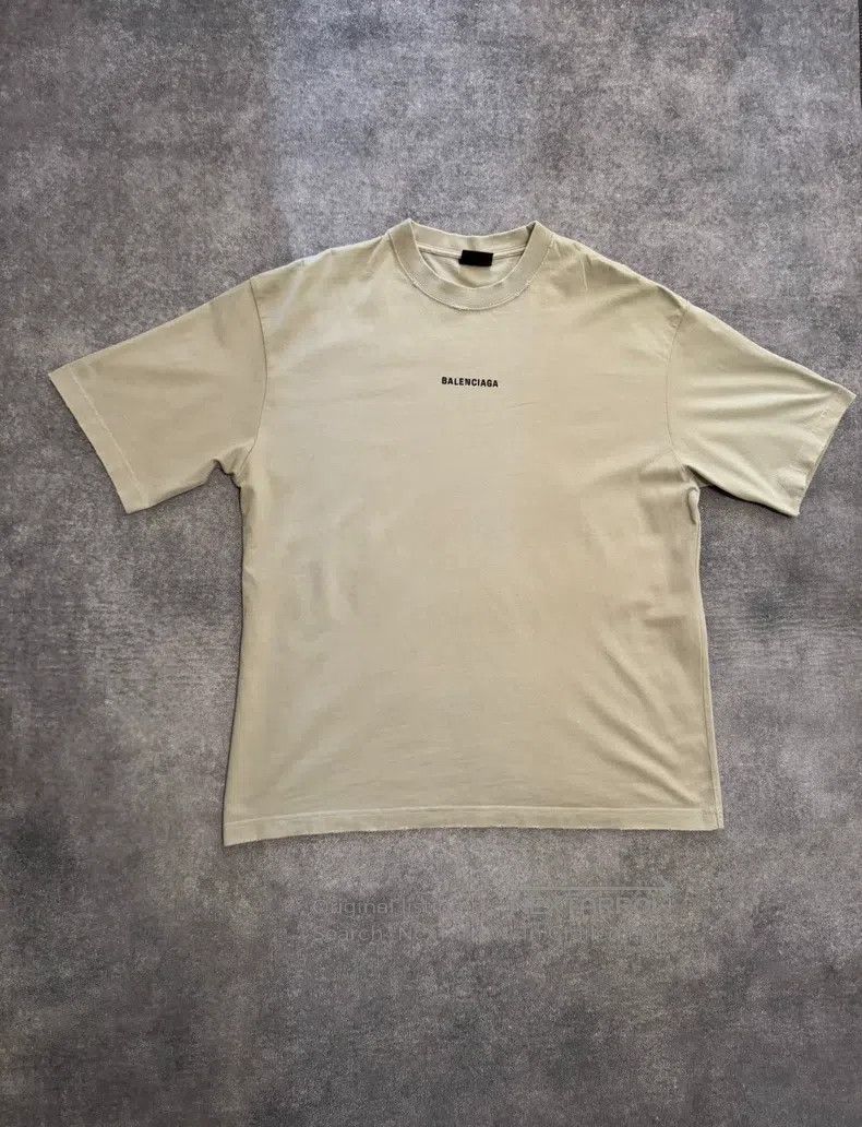 Balenciaga Balenciaga Grey Front and Back Embroidered Short Sleeve Size US L / EU 52-54 / 3 - 1 Thumbnail