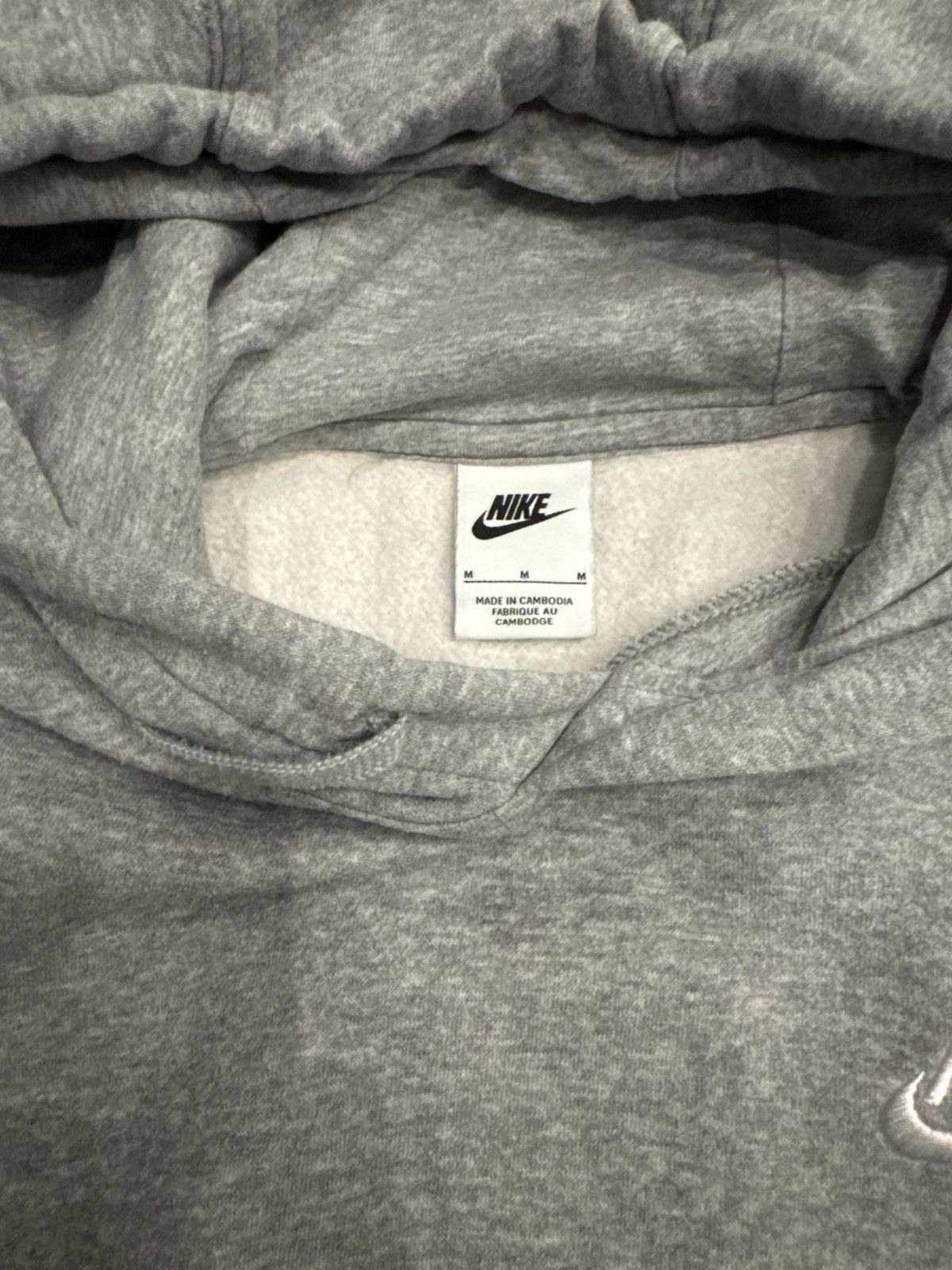 Nike Heather Gray Nike Logo Hoodie Size US M / EU 48-50 / 2 - 4 Thumbnail