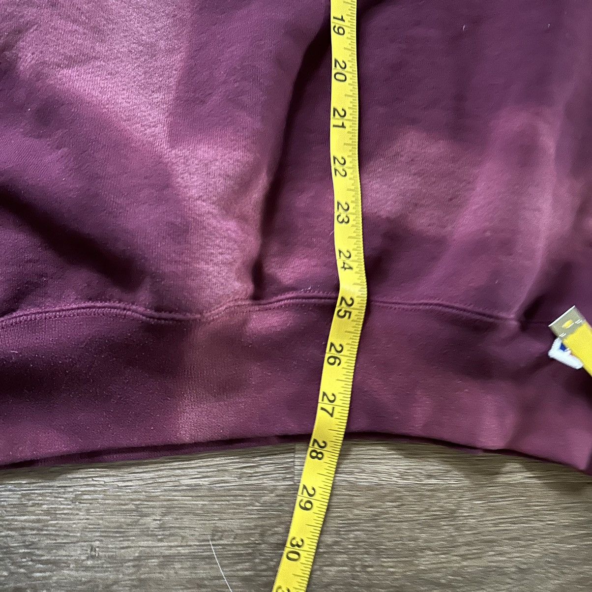 Russell Athletic × Vintage Vtg Russell Maroon Blank Crew Neck Size US XL / EU 56 / 4 - 5 Thumbnail