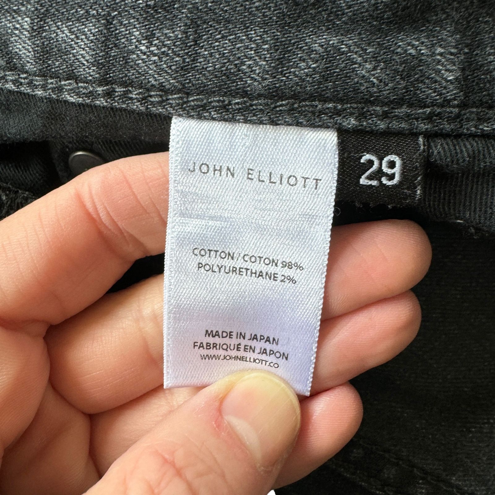 John Elliott John Elliott Distressed Washed Black Jeans Size US 29 - 2 Thumbnail