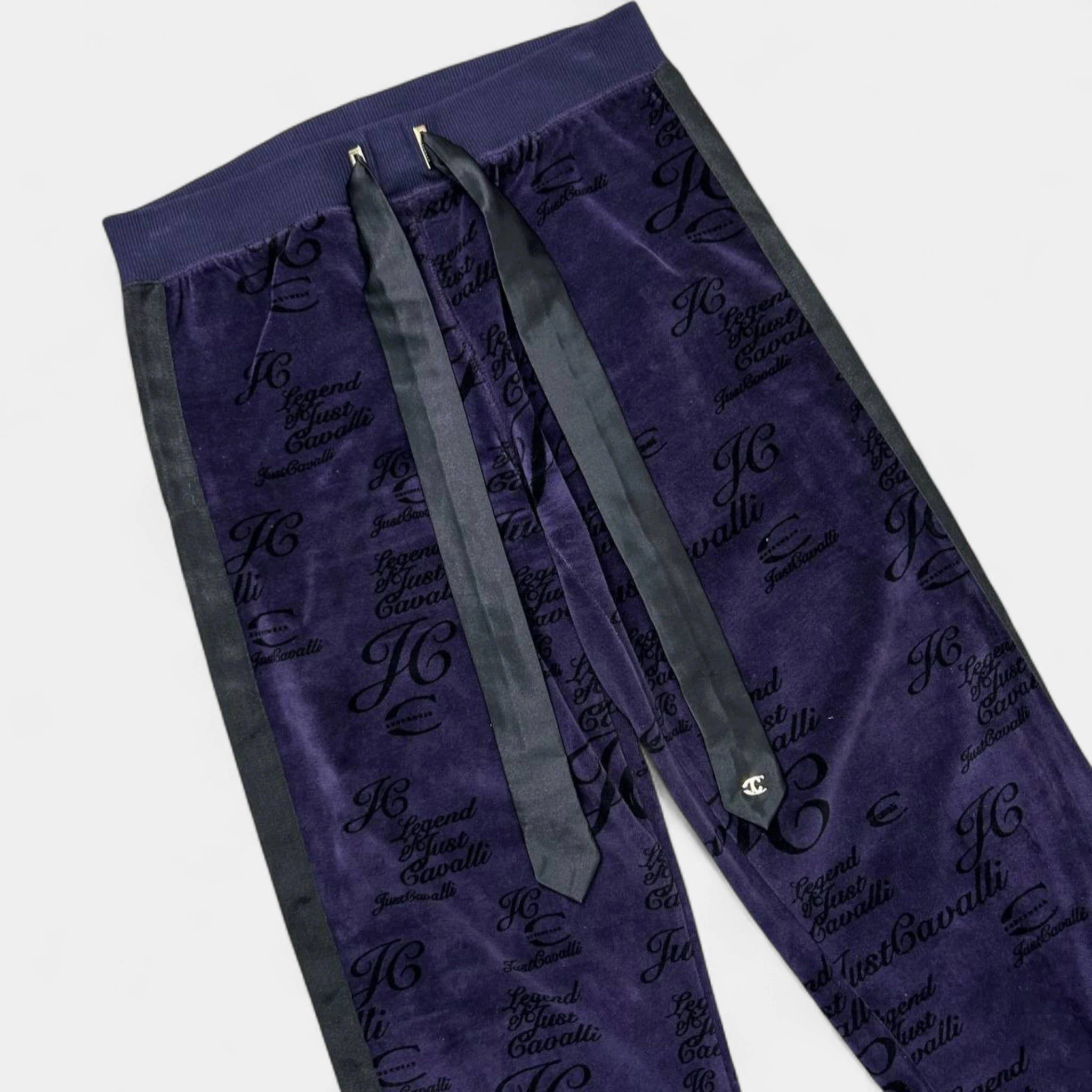 Roberto Cavalli Just Cavalli Purple Velour Two-Piece Set Size S / US 4 / IT 40 - 7 Thumbnail