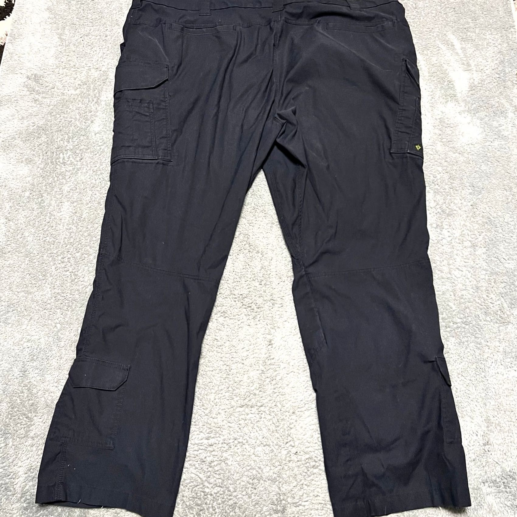 Vintage First Tactical Pants Mens 52 (52x32.5) Navy Blue Cargo Straight Fit Ripstop Size US 36 / EU 52 - 4 Thumbnail