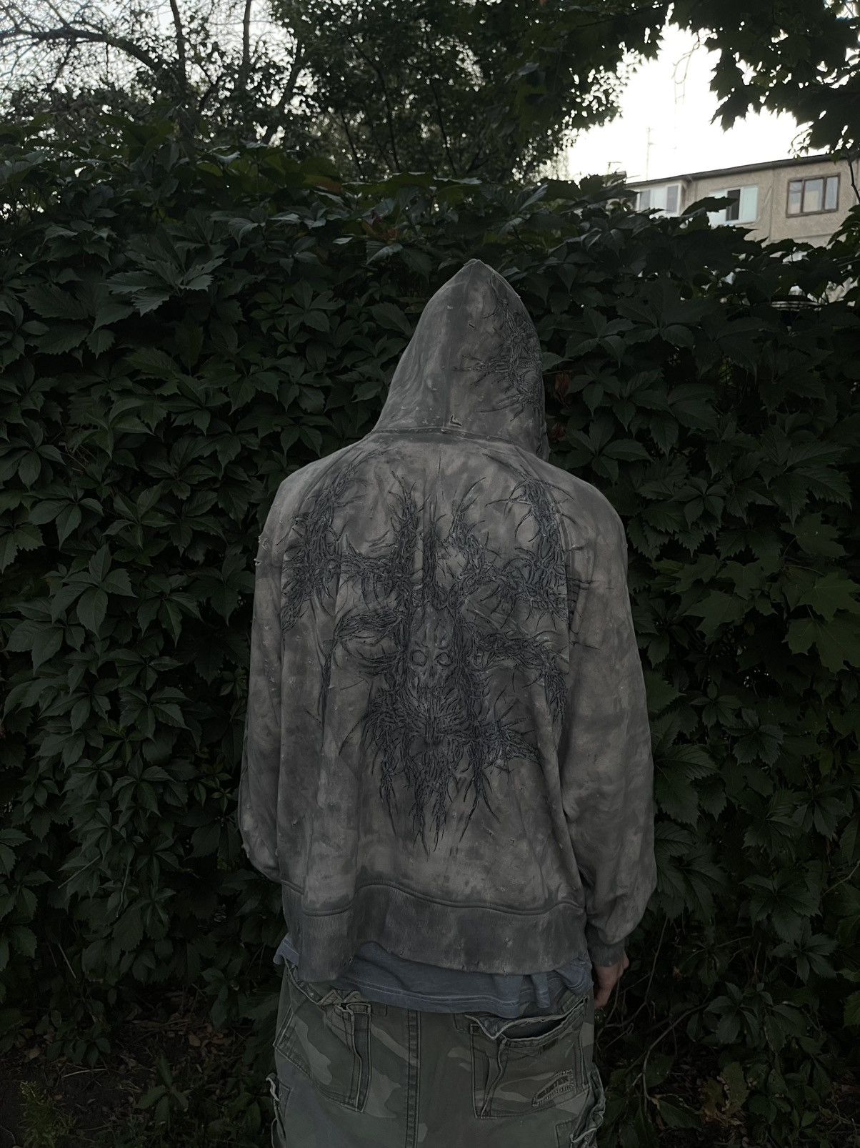 If Six Was Nine Distressed tribal dungeon affliction vibe hoodie Size US L / EU 52-54 / 3 - 7 Thumbnail
