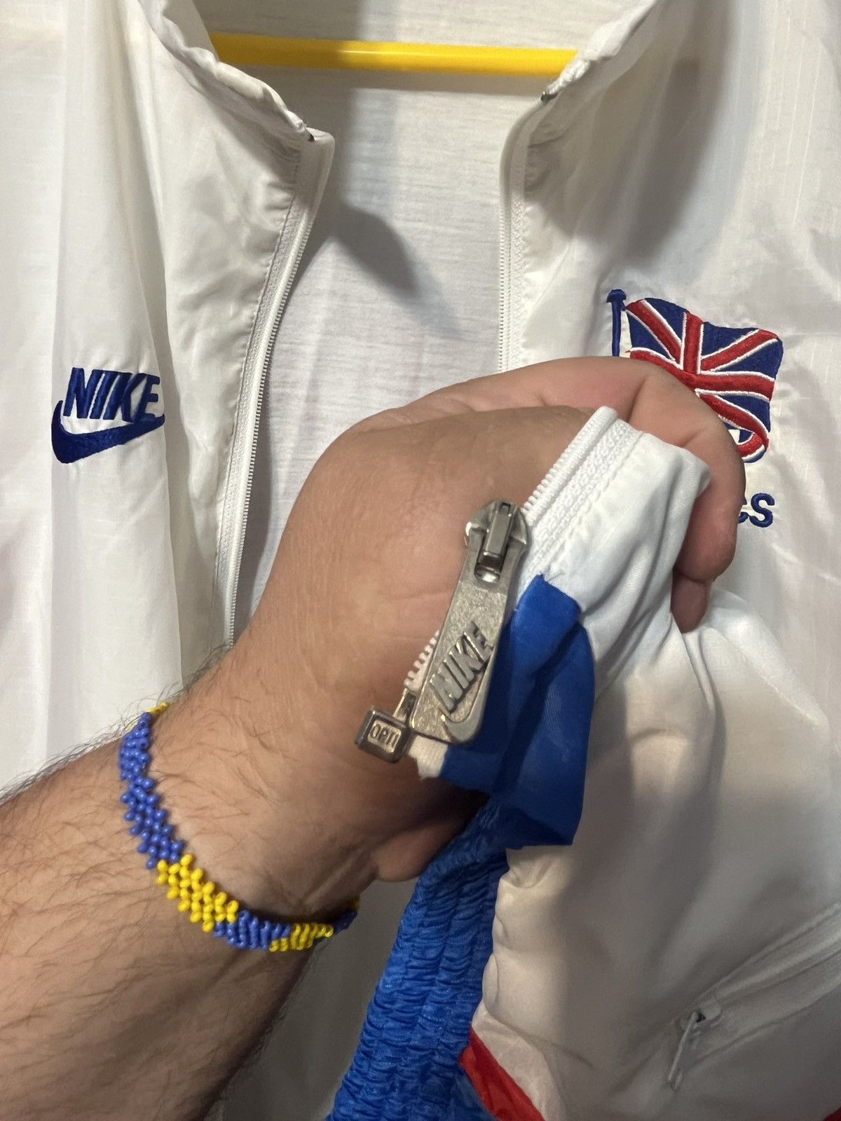 Nike × Vintage Vintage 80s Nike Athletics Track Jacket Team Great Britain Size US M / EU 48-50 / 2 - 9 Thumbnail