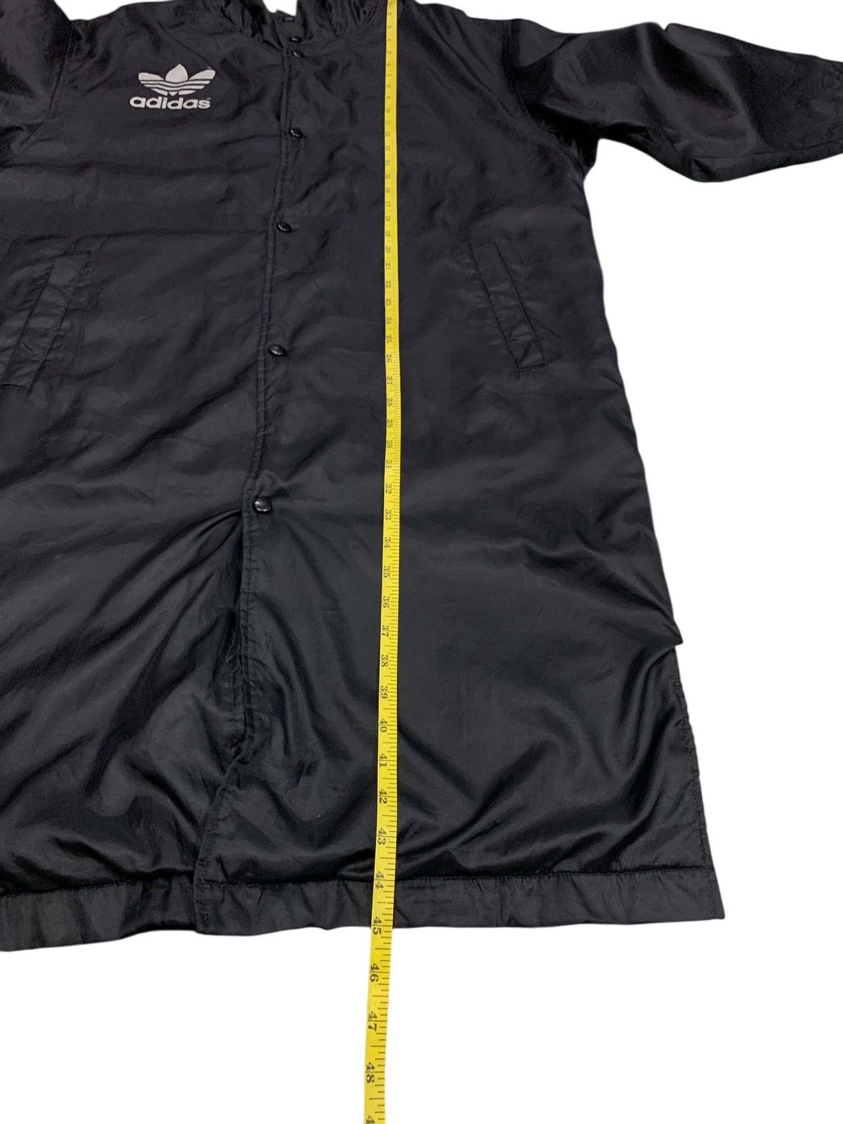 Adidas Vintage 90's Adidas Big Logo Snap Button Coach Jacket Size US L / EU 52-54 / 3 - 9 Thumbnail