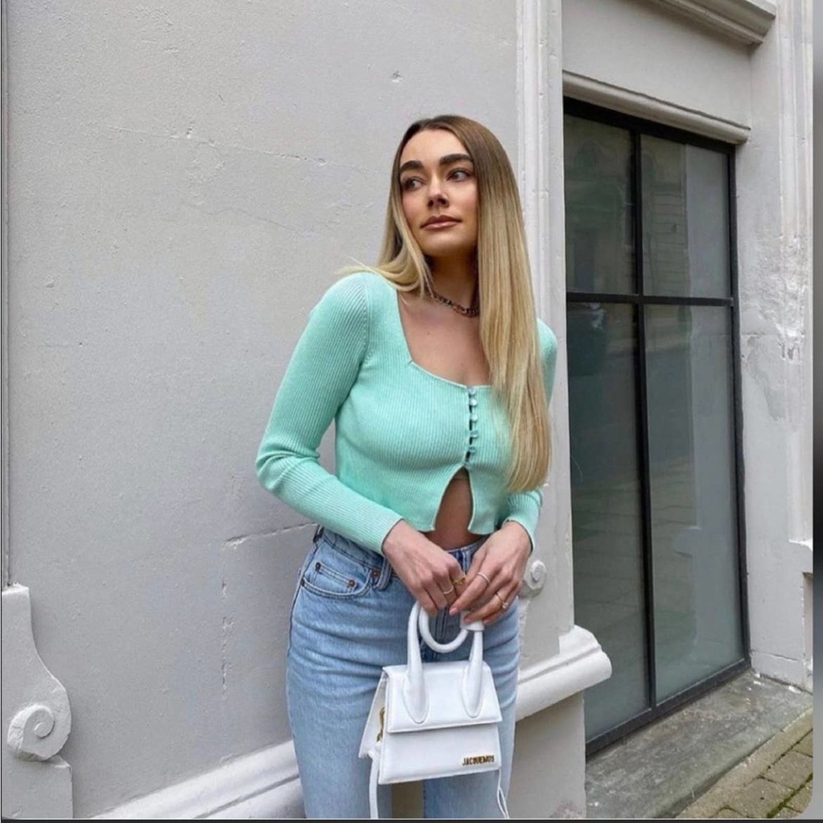 Zara ZARA BLOGGER FAVORITE KNIT CROPPED JACKET Size XL / US 12-14 / IT 48-50 - 5 Thumbnail