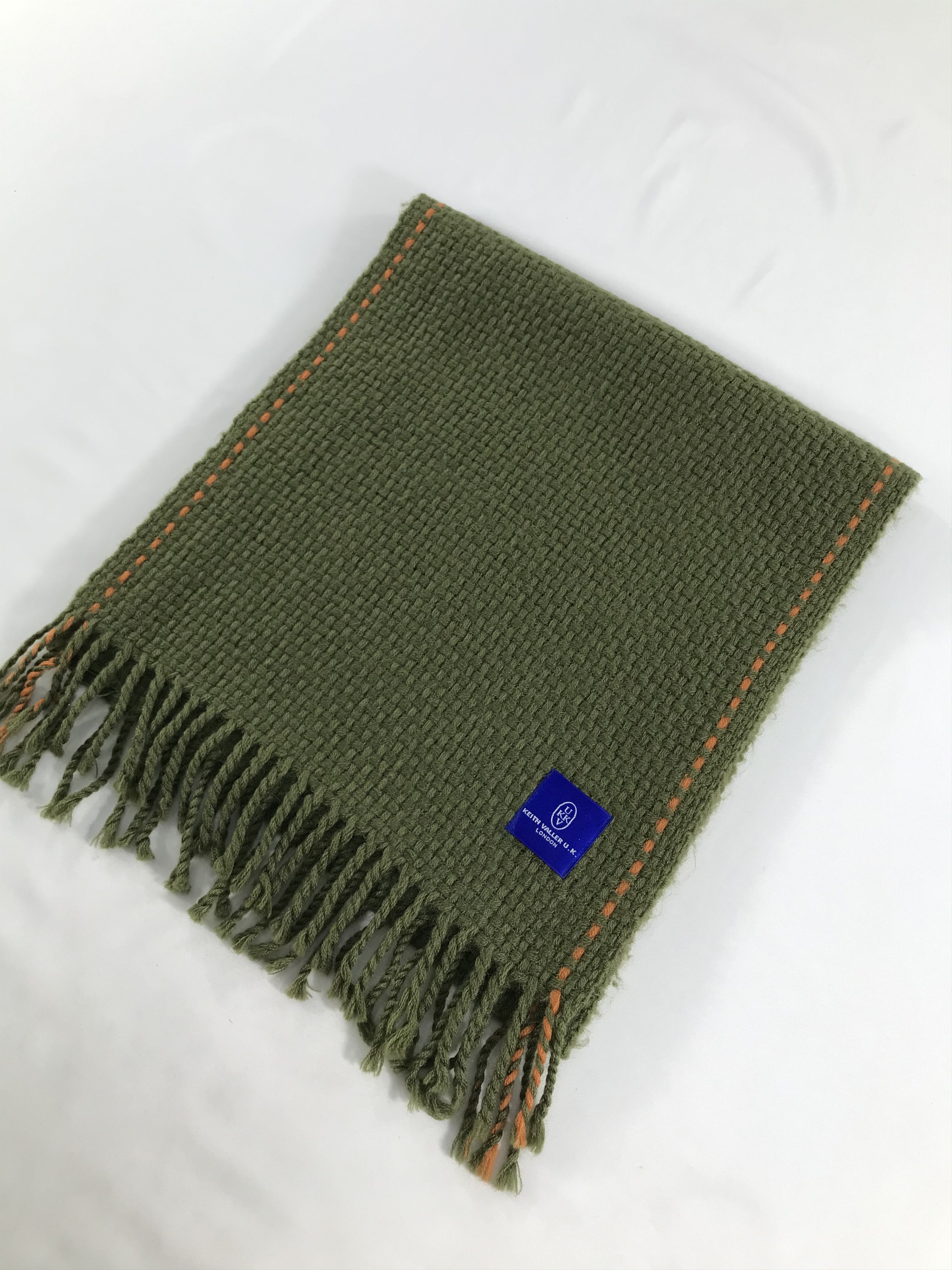 Vintage Keith Valler U.K Scarf Muffler Wool V175 Size ONE SIZE - 3 Thumbnail