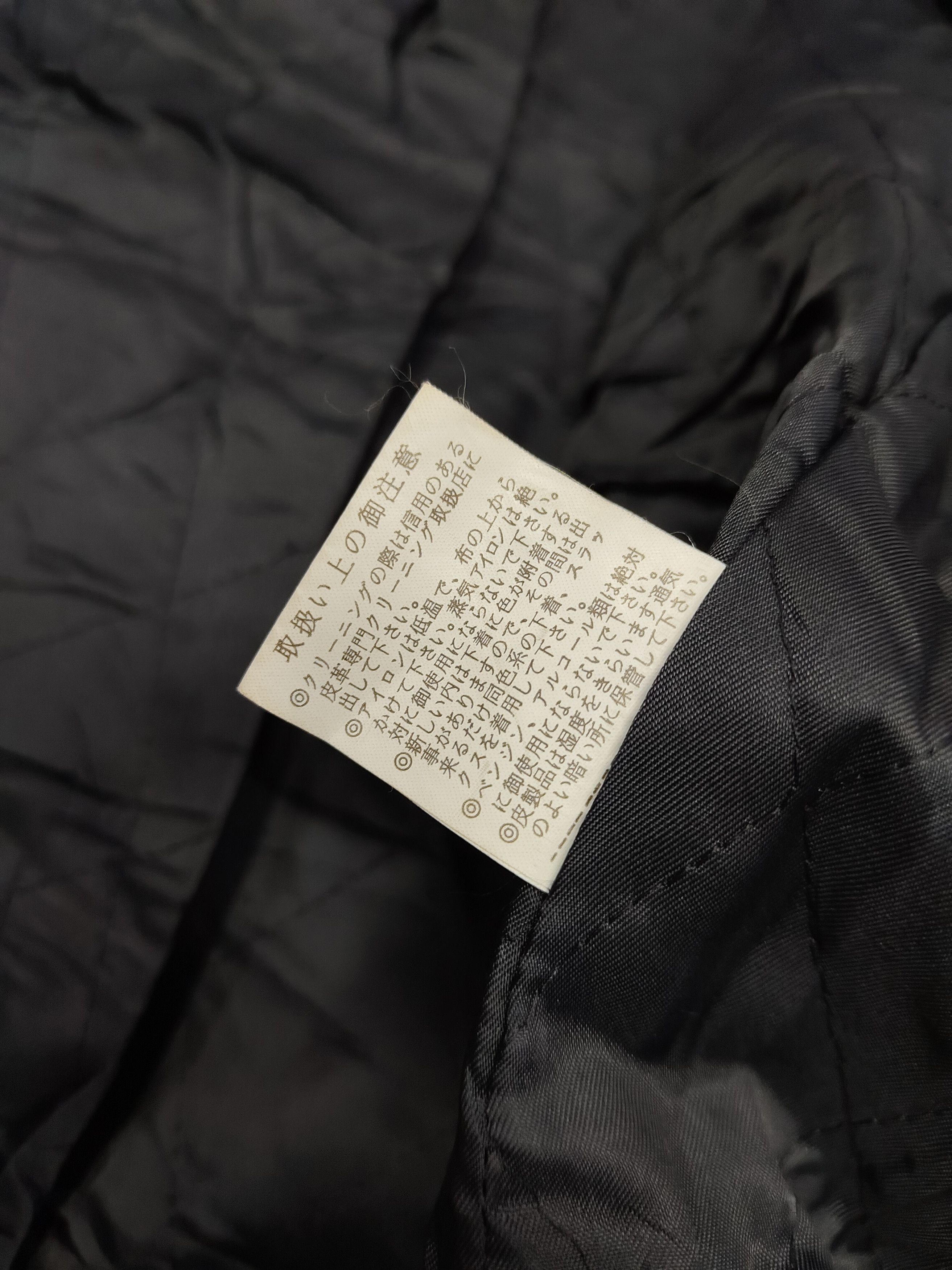 Japanese Brand 90s Unbrand🇯🇵 Real Fur Sleeve Trim Goatskin Leather Jacket Size L / US 10 / IT 46 - 9 Thumbnail