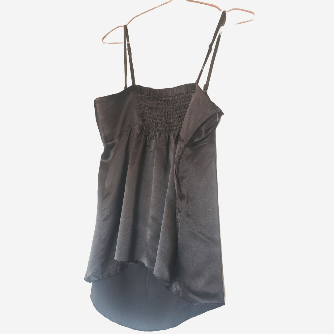 Designer Inwear Silk Cami Tank Top with Adjustable Removable straps. Size L / US 10 / IT 46 - 2 Thumbnail
