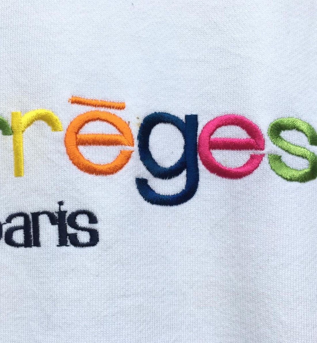 Courreges Vintage Courreges Paris Crewneck Embroidered Logo Size US S / EU 44-46 / 1 - 7 Thumbnail