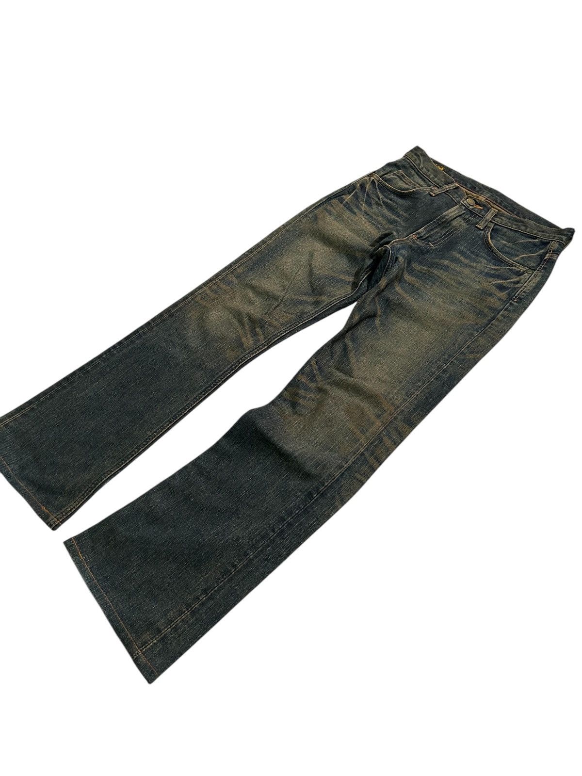 Japanese Brand × Kapital × Vintage Flare Vtg LEE RIDERS Mud Wash Japanese Denim Jeans🎌☠️☠️🎌 Size US 30 / EU 46 - 3 Thumbnail