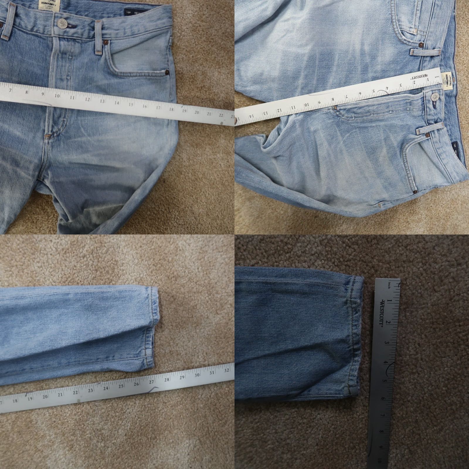 Citizens Of Humanity Citizens of Humanity Liya High Classic Crop Jeans Women's 29 Blue Denim Size 29" - 9 Thumbnail