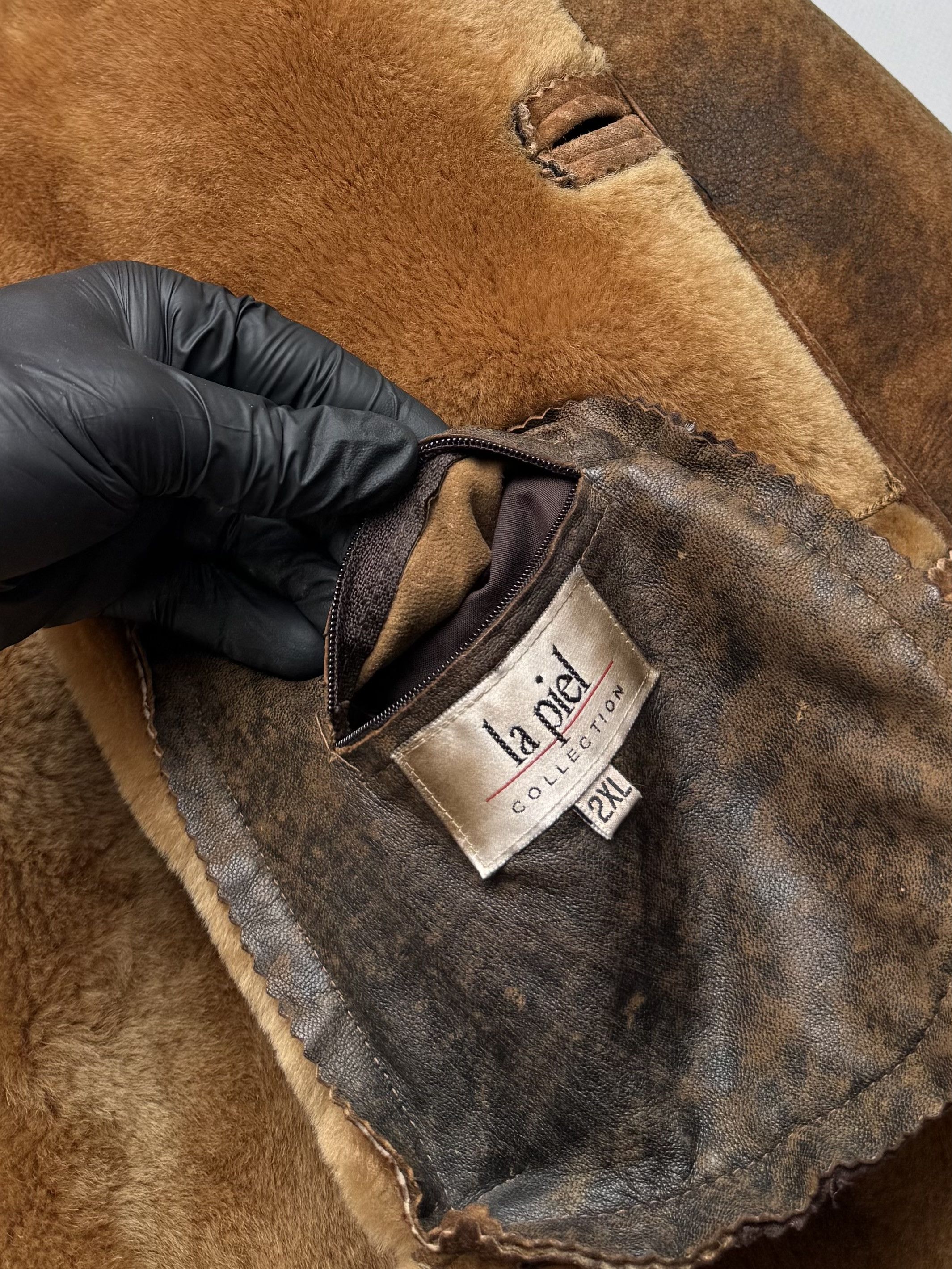 Vintage Vintage Real Shearling Faded Jacket(B409)E2D15 Size US XXL / EU 58 / 5 - 13 Thumbnail
