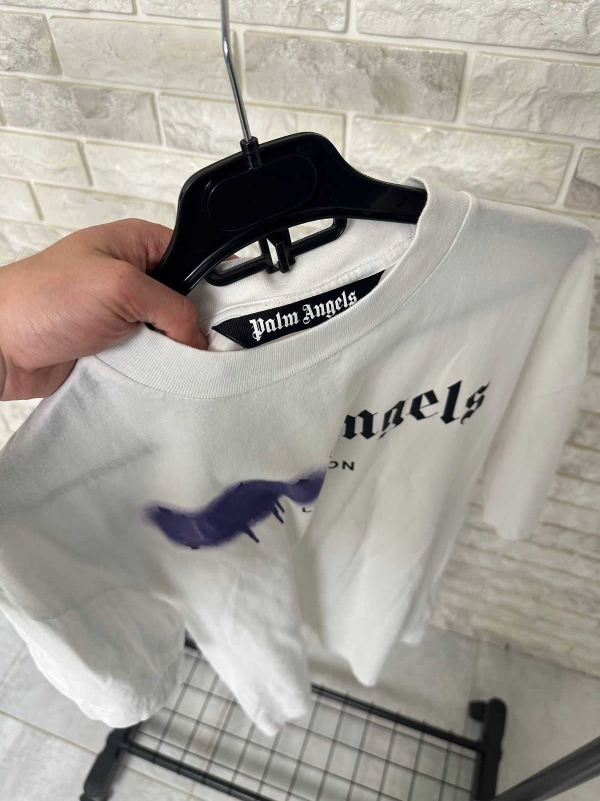 Palm Angels Palm Angels Sprayed T-shirt Size US M / EU 48-50 / 2 - 3 Thumbnail