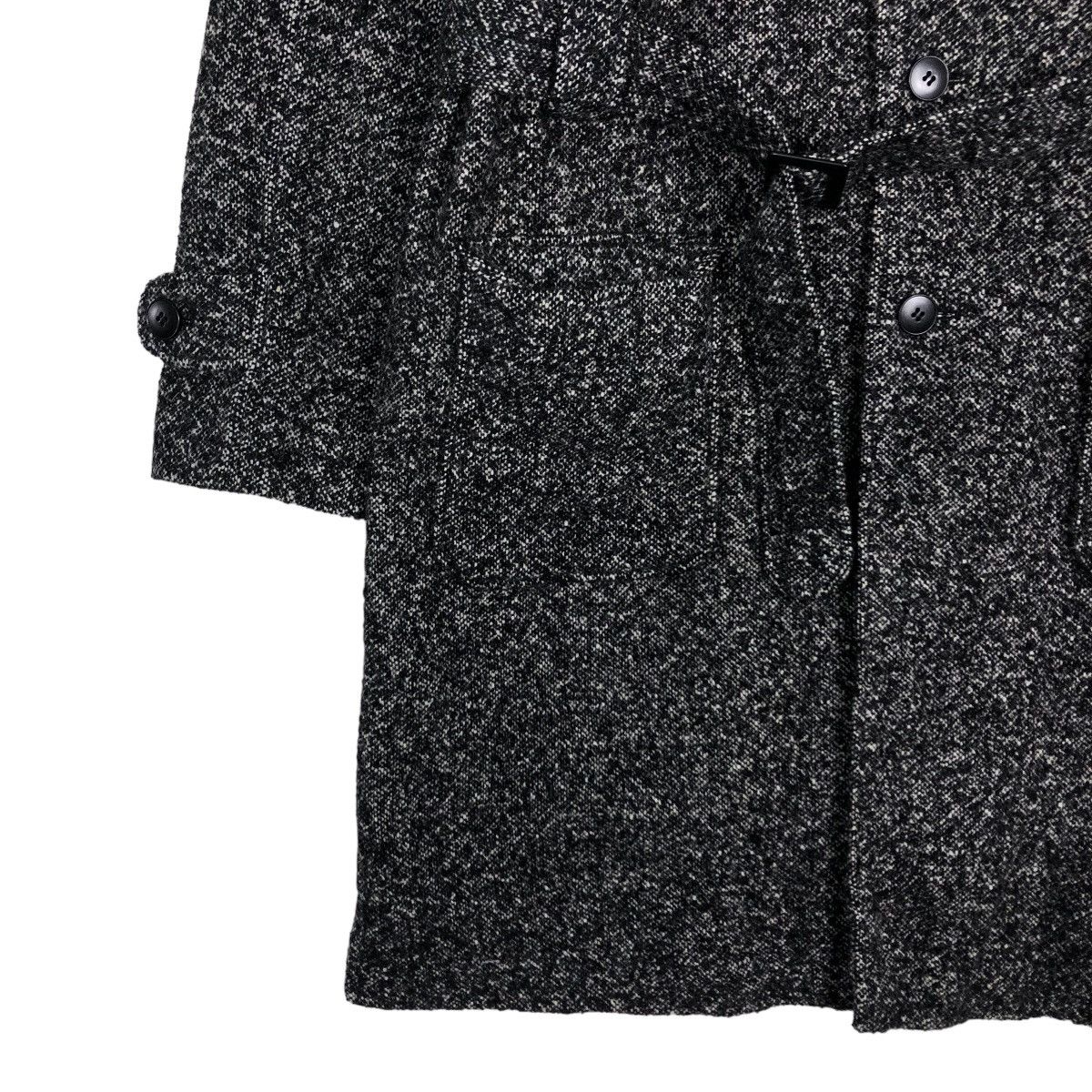 agnes b. Rich Black Wool Long Fly Coats Jacket Agnes B. Belted Japan Size US M / EU 48-50 / 2 - 4 Thumbnail