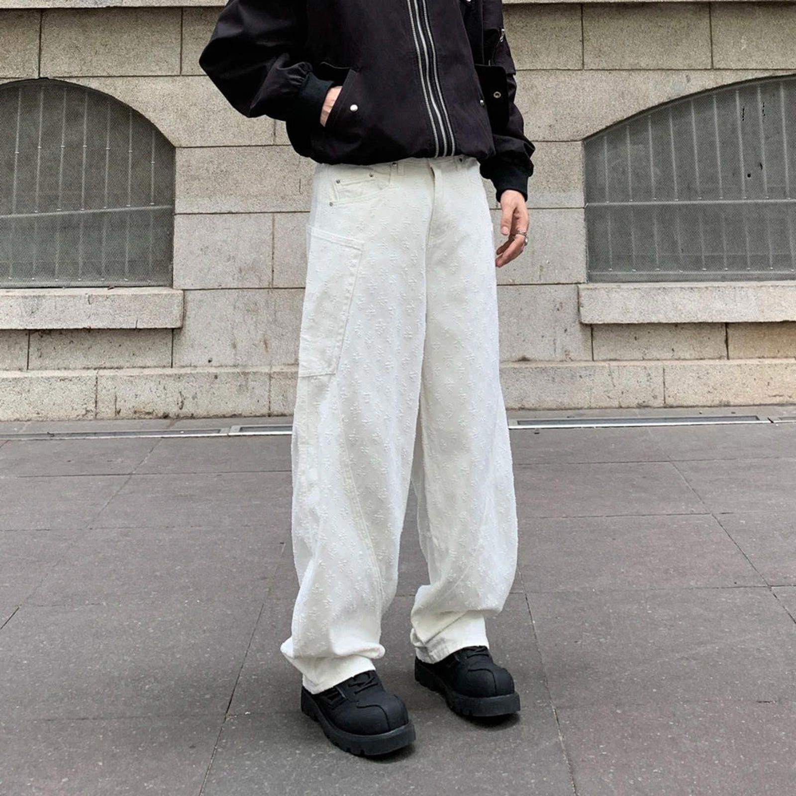 Other Relaxed Jacquard Wide Leg Jeans Size US 32 / EU 48 - 1 Thumbnail