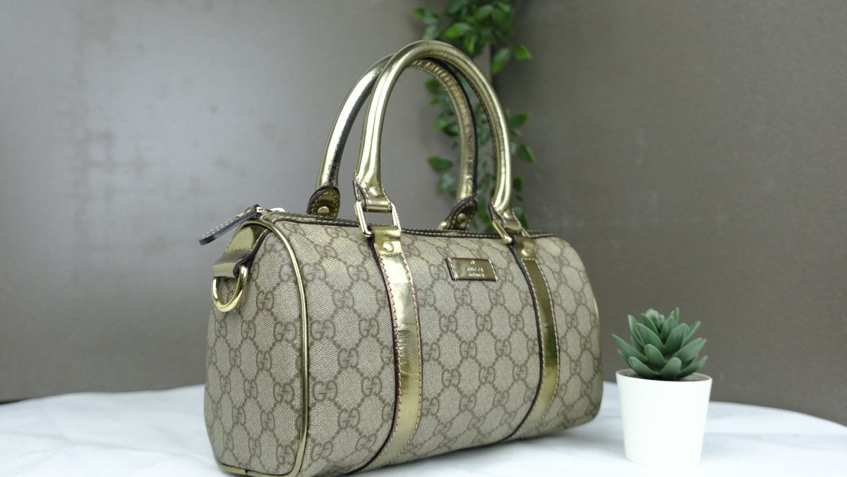 Gucci Gucci Handbag GG Supreme 193604 Brown and gold Size ONE SIZE - 3 Thumbnail
