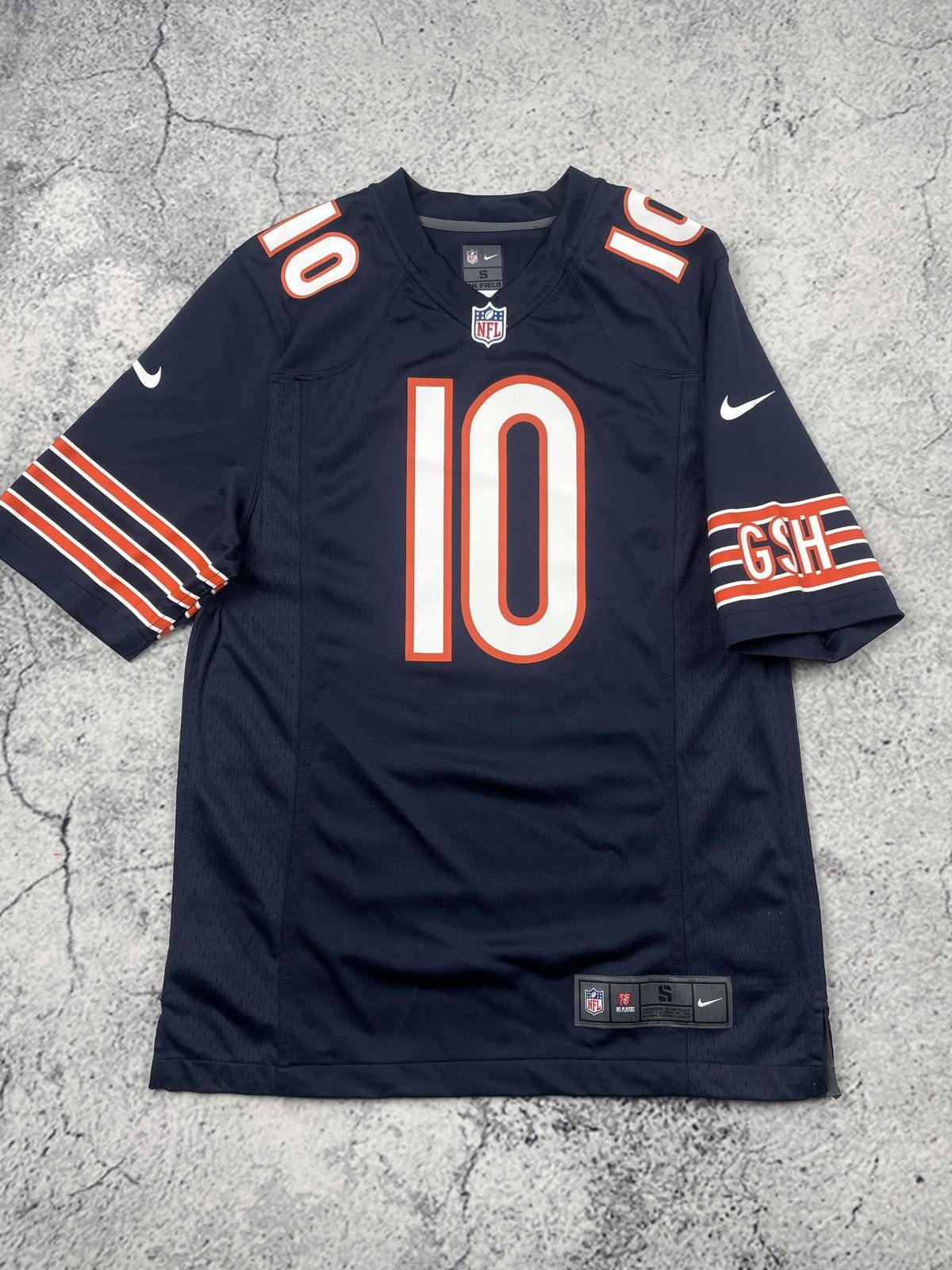 Nike Nike S Chicago Bears #10 Mitch Trubisky NFL Jersey drip Size US S / EU 44-46 / 1 - 1 Thumbnail
