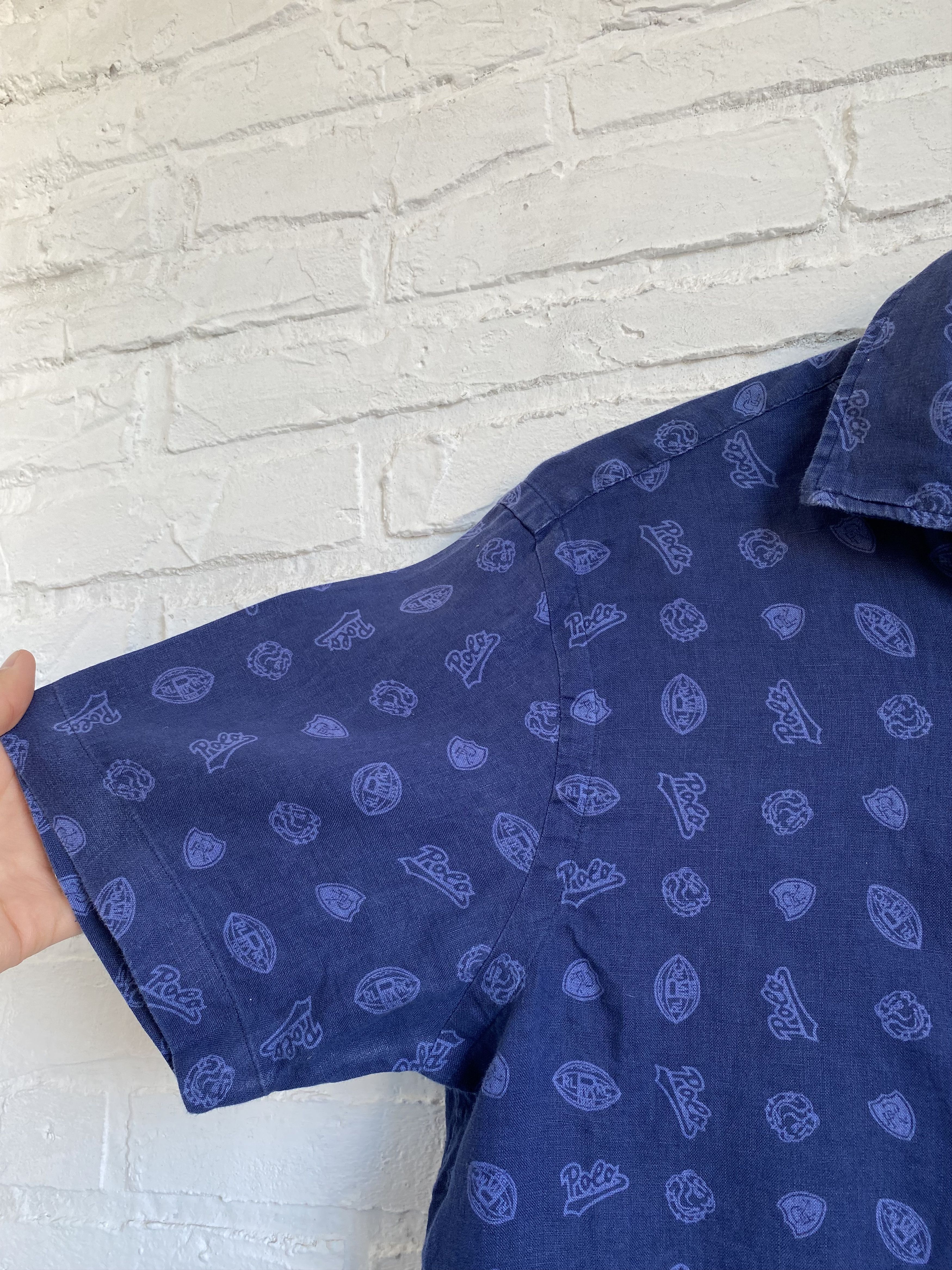 Polo Ralph Lauren × Ralph Lauren Polo Ralph Lauren monogram linen shirt Size US S / EU 44-46 / 1 - 7 Thumbnail