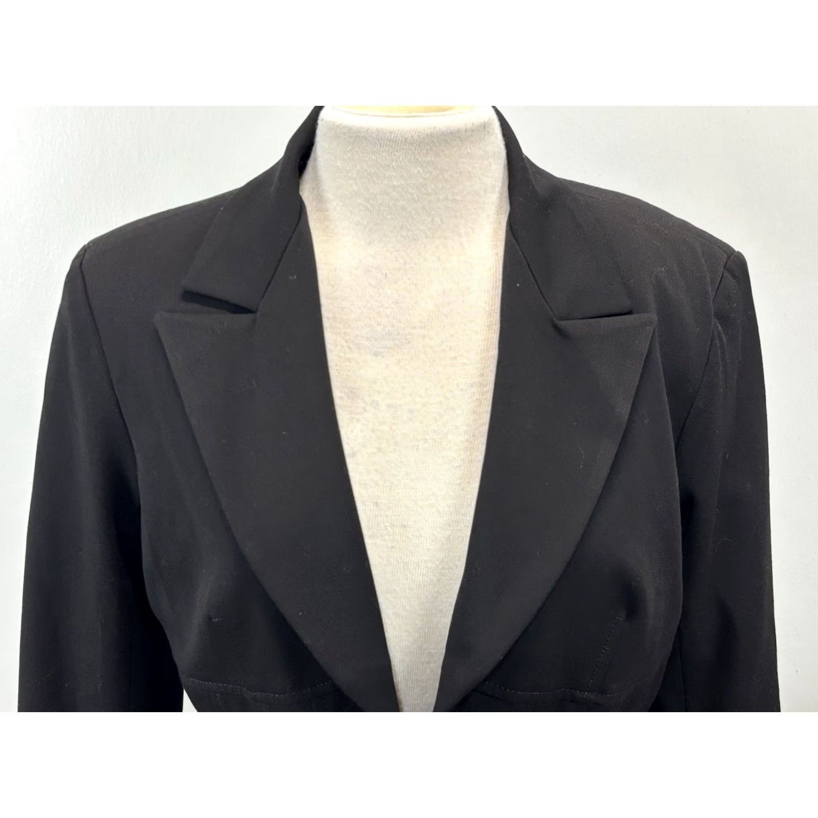 Vintage VINTAGE Caché Blazer Jacket Women 12 Black Corset Style Lace Up Lined 90s Glam Whimsigoth Goth Punk Blazer Women Mens? Size XL / US 12-14 / IT 48-50 - 5 Thumbnail
