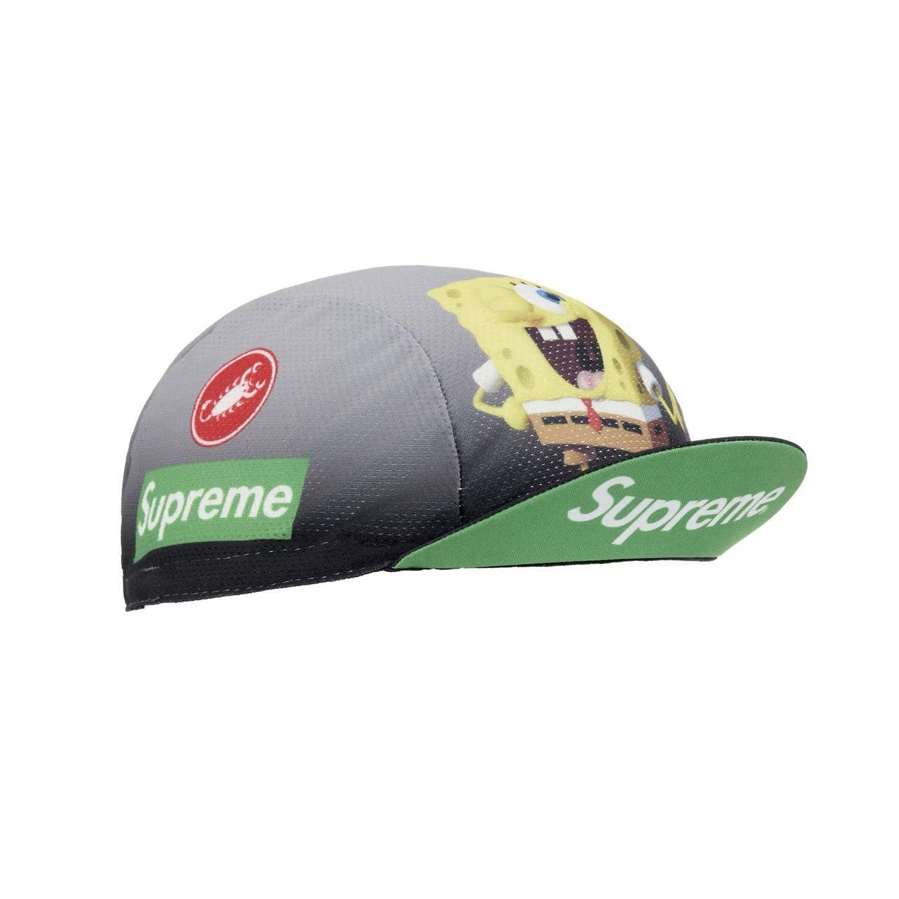 Supreme Supreme Spongebob Squarepants Castelli Cycling Cap Black Hat Size ONE SIZE - 2 Thumbnail