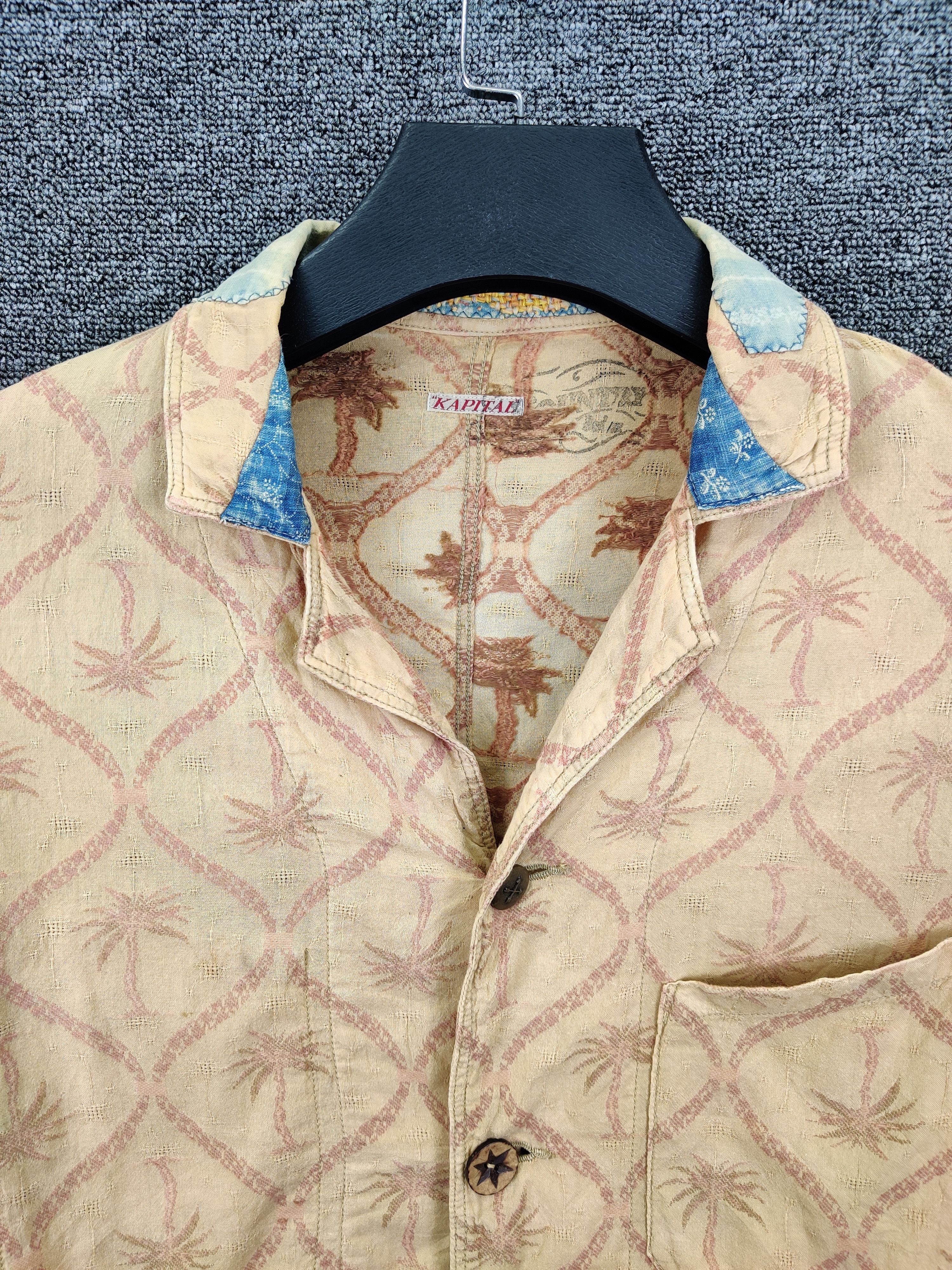 Kapital Vintage Kapital Woven Palm Tree Patchwork Jacket Size US M / EU 48-50 / 2 - 8 Thumbnail