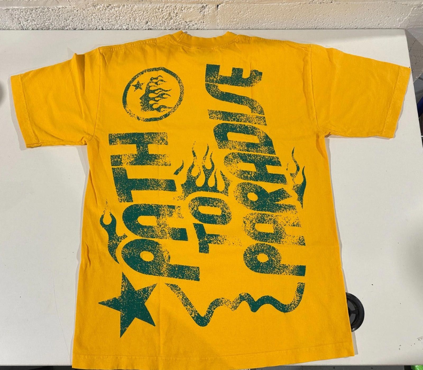 HELLSTAR NEW Hellstar Studios Path To Paradise Tee Yellow Men's Sz M Size US M / EU 48-50 / 2 - 2 Thumbnail