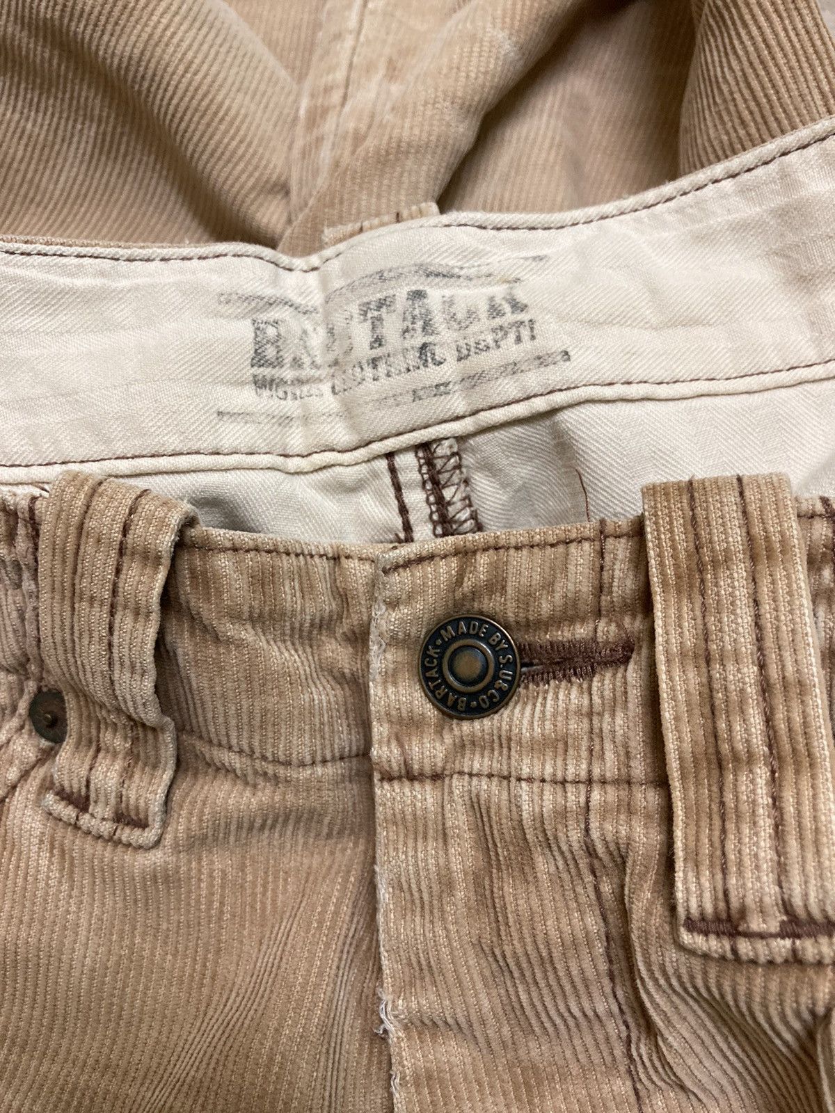 Japanese Brand Distressed Bartack Corduroy Bush Pants Size US 30 / EU 46 - 12 Thumbnail