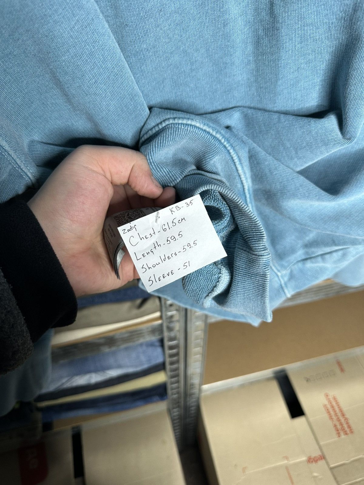 Zadig & Voltaire Zadig & Voltaire Oscar Mon Amour Blue Wash Sweatshirt Size M Size M / US 6-8 / IT 42-44 - 7 Thumbnail