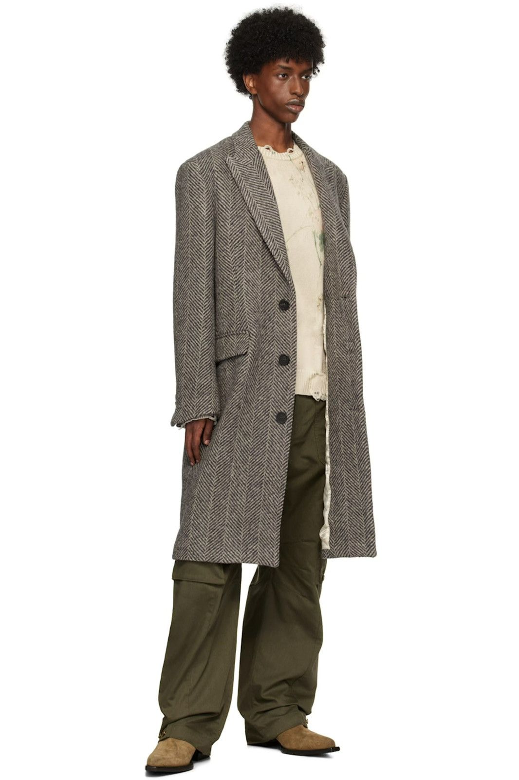 Golden Goose single-breasted wool coat. Size EU 48 USA 38 medium Size US M / EU 48-50 / 2 - 10 Thumbnail