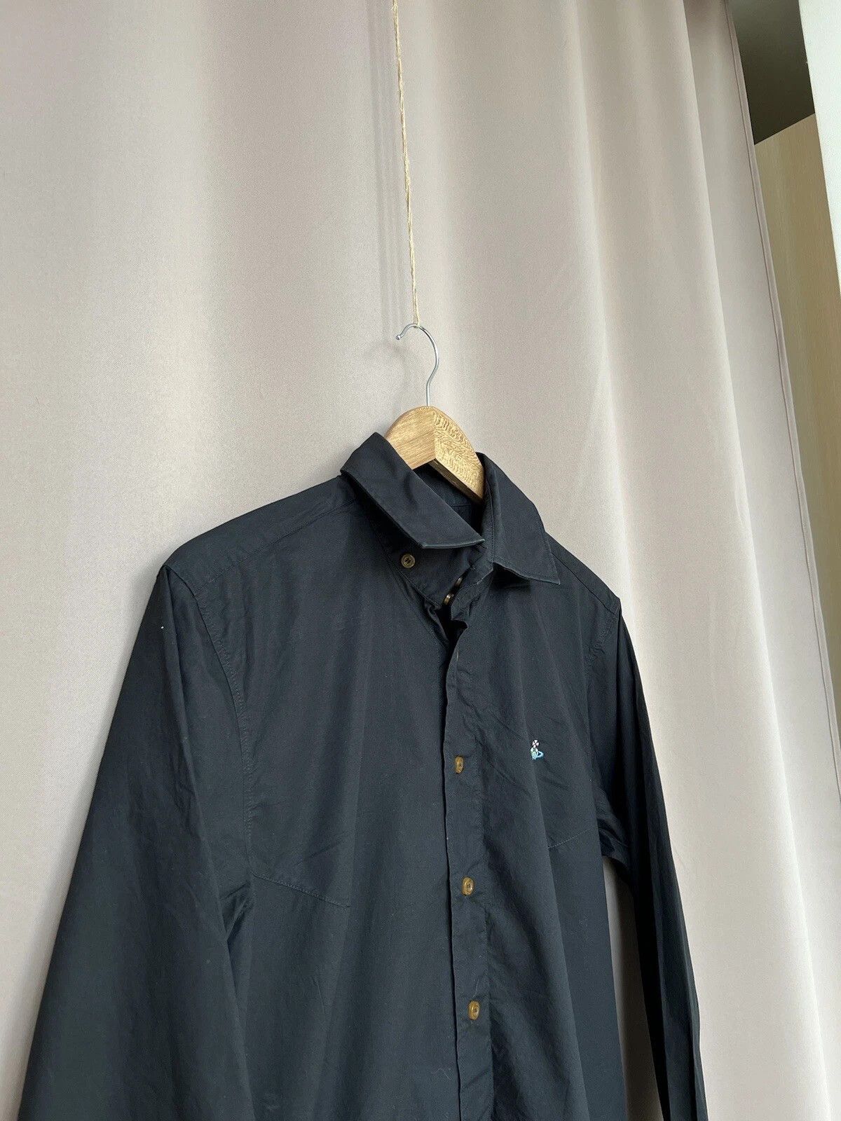 Vivienne Westwood Vivienne Westwood Black Button Down Shirt Mens Size 52 or L Size US L / EU 52-54 / 3 - 3 Thumbnail