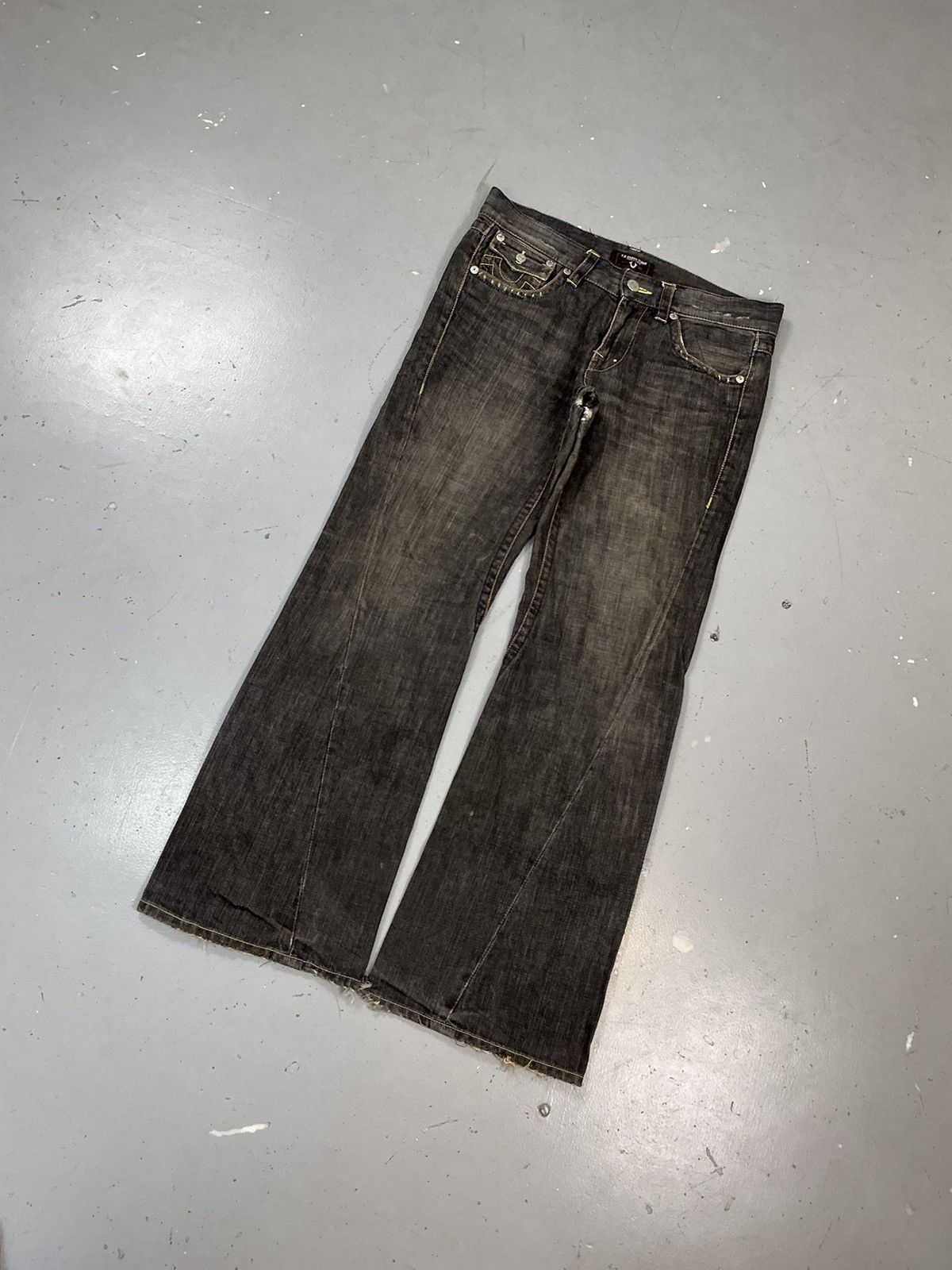 Designer × Vintage Vintage T R brand jeans straight denim Size US 36 / EU 52 - 3 Thumbnail