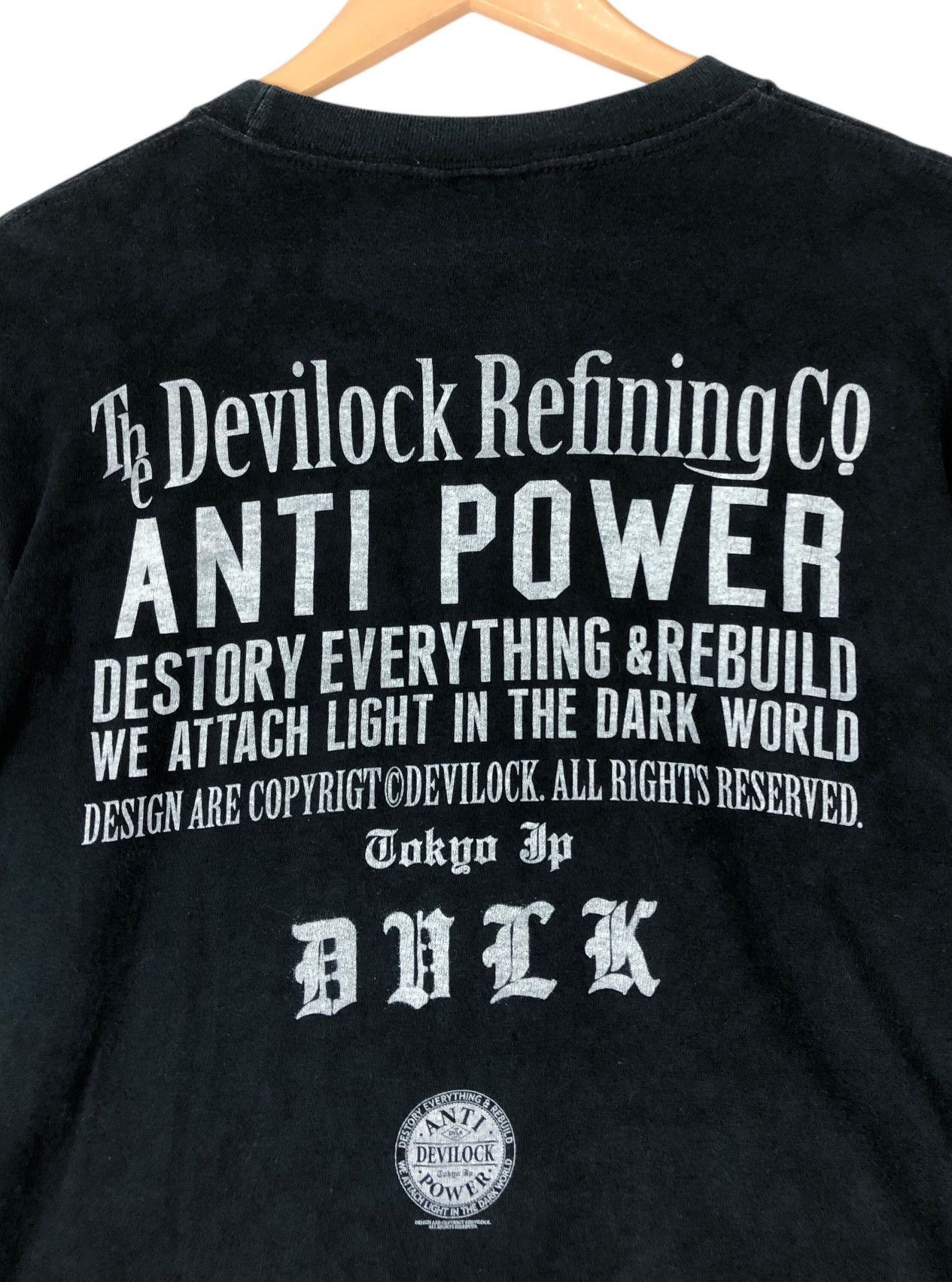 Devilock × Hysteric Glamour × Japanese Brand Devilock Anti Power Longsleeve T shirt Size US M / EU 48-50 / 2 - 8 Thumbnail