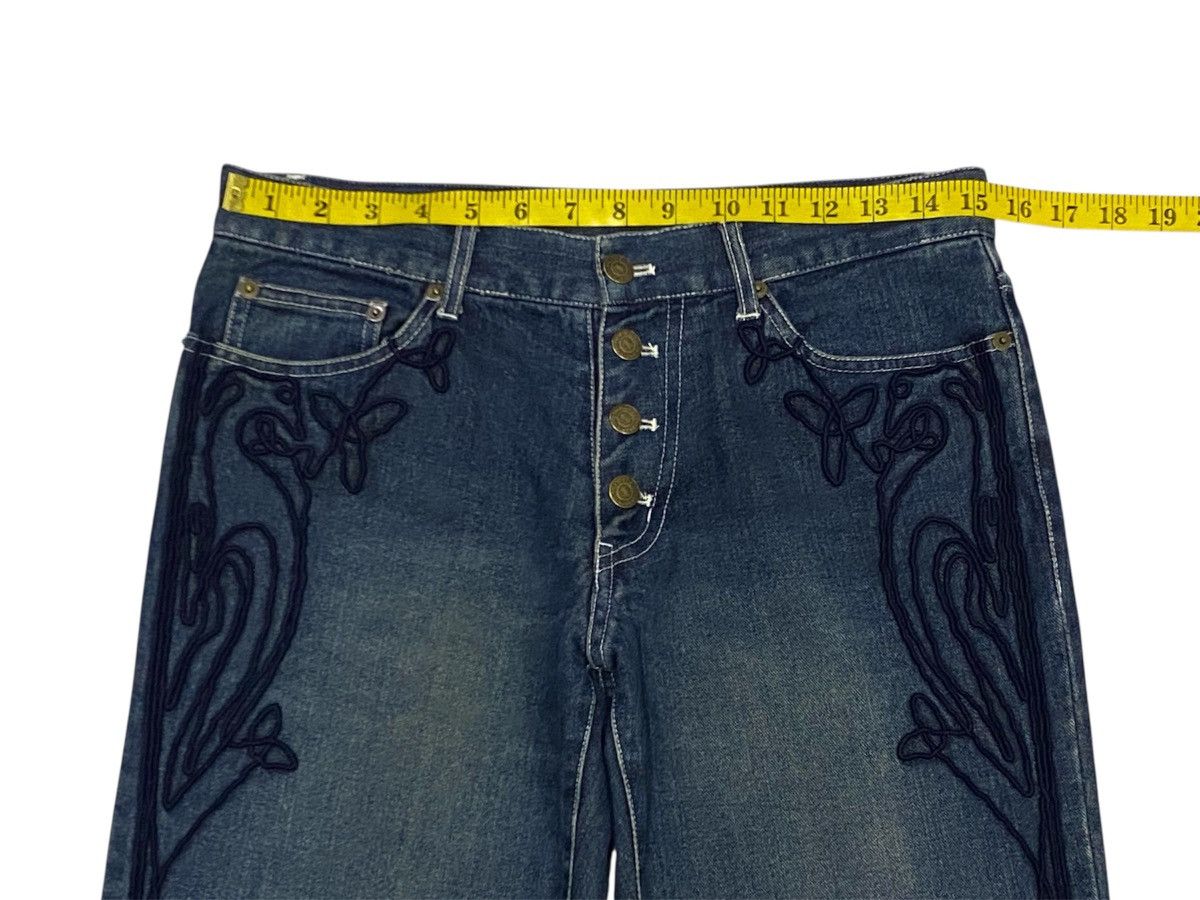 Tornado Mart 💃Tornado Mart Embroidery Tribal Denim Flare Jeans Size 30" / US 8 / IT 44 - 15 Thumbnail