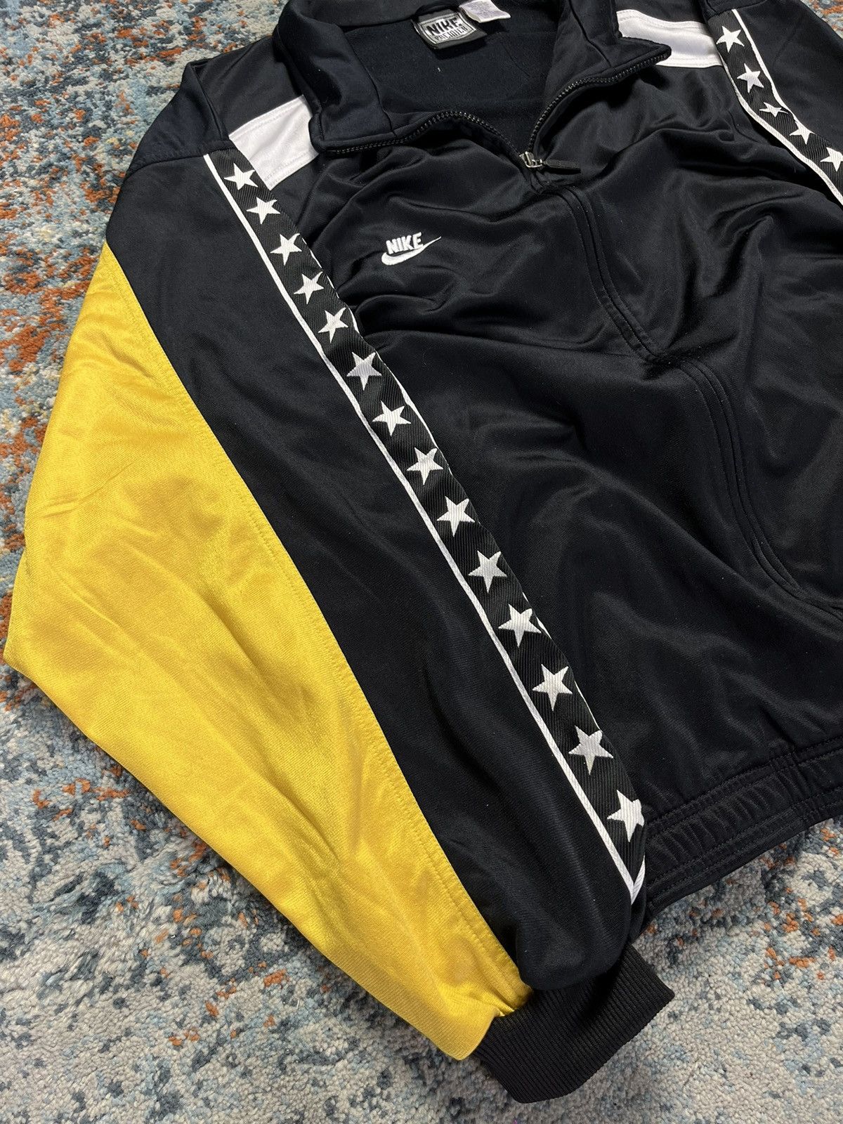 Nike × Vintage Vintage 90s Nike premier stars zip track jacket / sweatshirt Size US XL / EU 56 / 4 - 6 Thumbnail