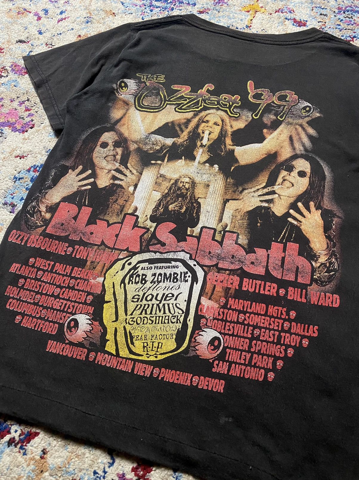 Band Tees Vintage Black Sabbath Ozzfest 99 Delta Pro Weight SS Tees M Size US M / EU 48-50 / 2 - 3 Thumbnail