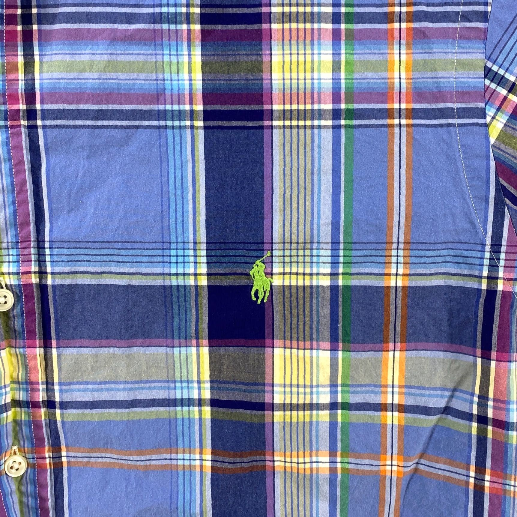 Polo Ralph Lauren Polo Ralph Lauren Long Sleeve Button Up Striped Plaid Shirt Mens XXL Polo Pony Size US XXL / EU 58 / 5 - 3 Thumbnail