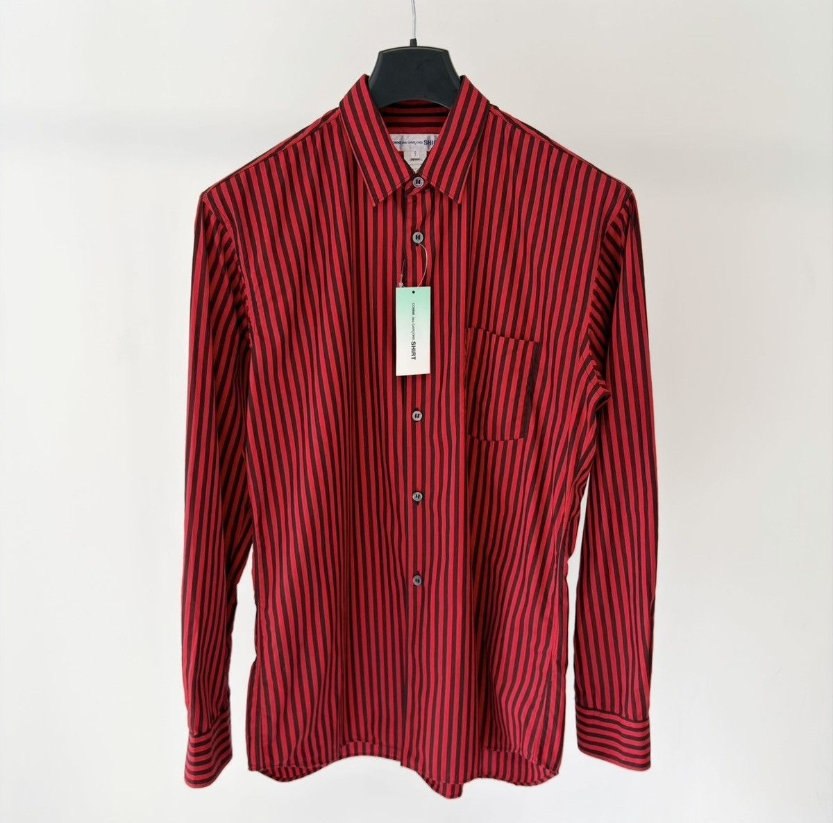 Comme des Garcons Over Dyed Red/Black Striped Shirt Size US S / EU 44-46 / 1 - 19 Thumbnail