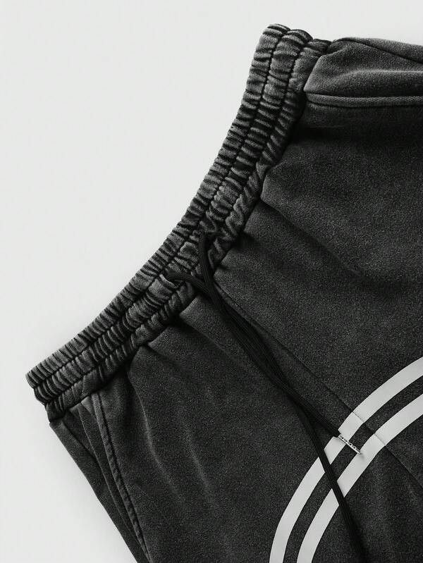 Japanese Brand Men's and Women's Washed Out Zipper Sweatpants Size US 40 / EU 56 - 3 Thumbnail